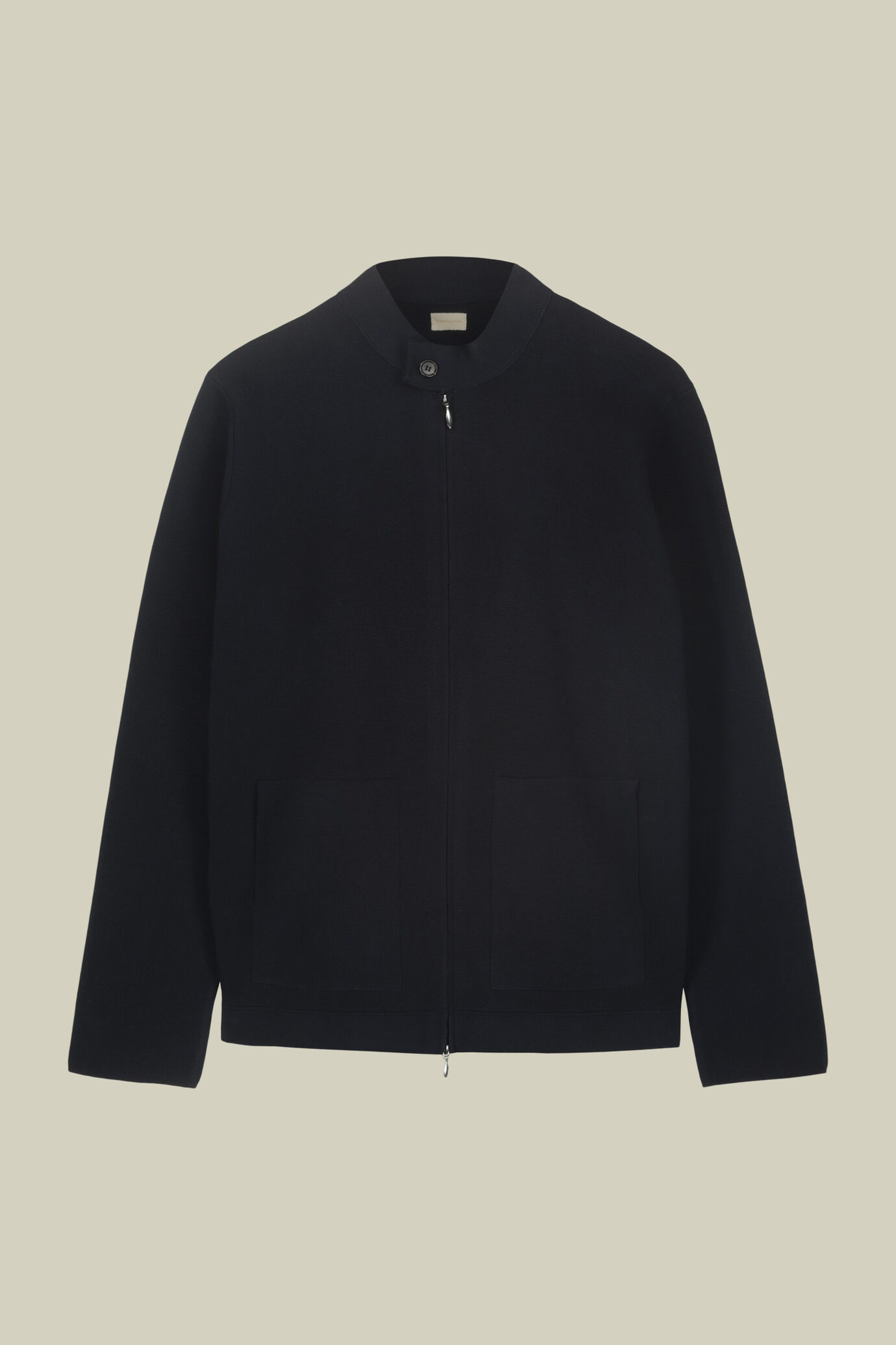 Giacca uomo modello "biker" in maglia punto milano 100% cotone regular fit