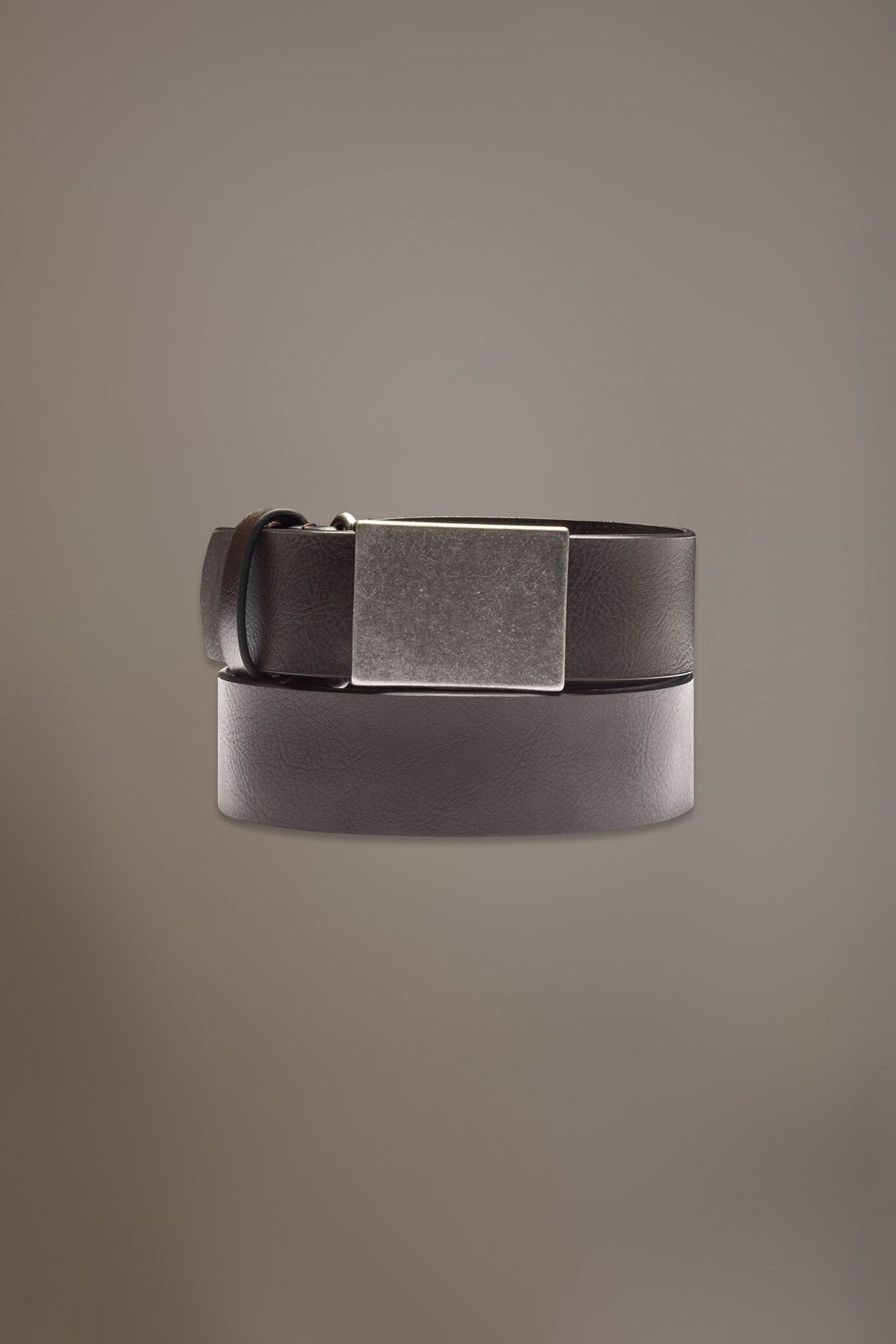 Belt coated with hammered leather made in Italy