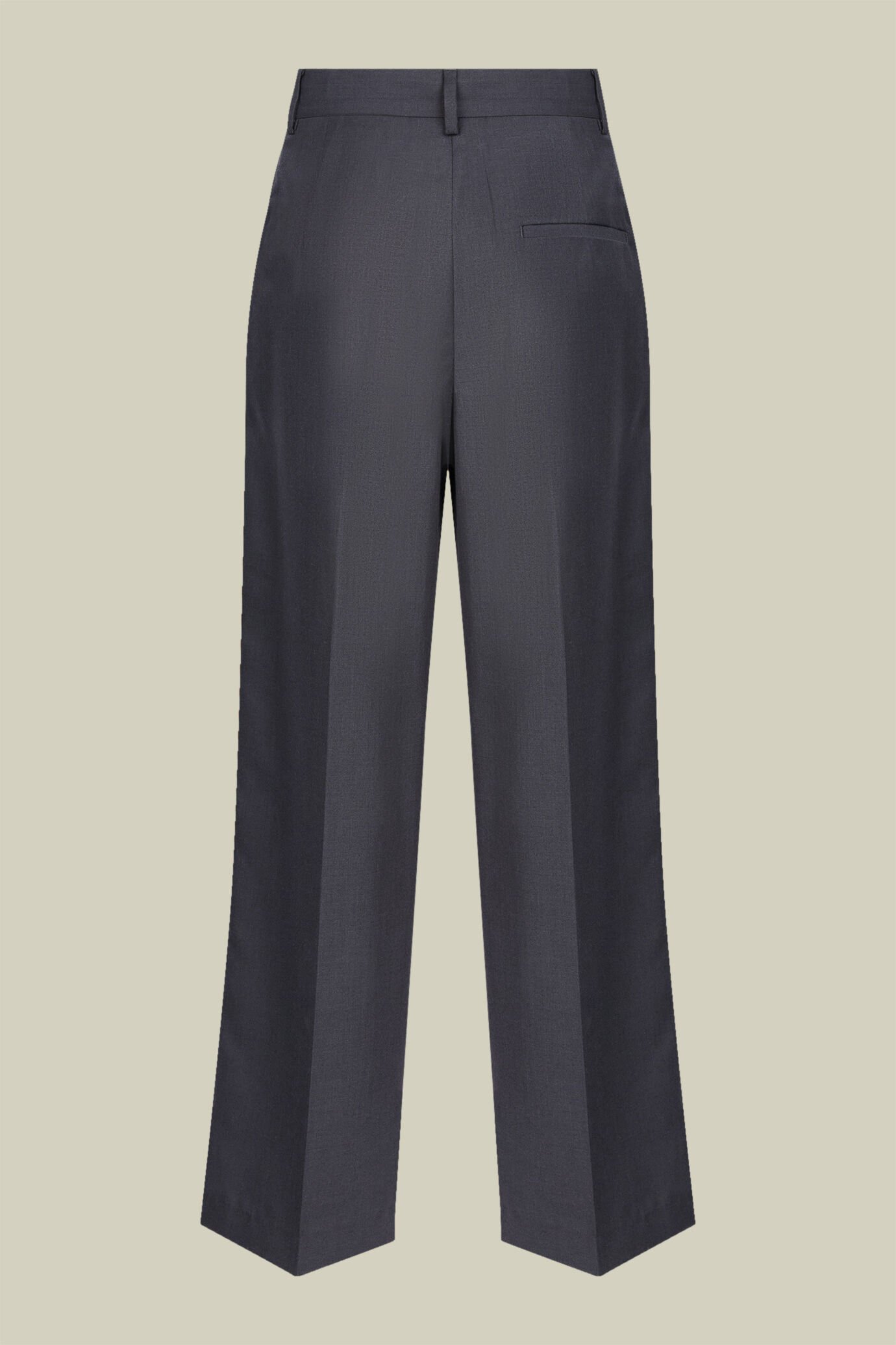 Women's plain pants with elastic on the sides