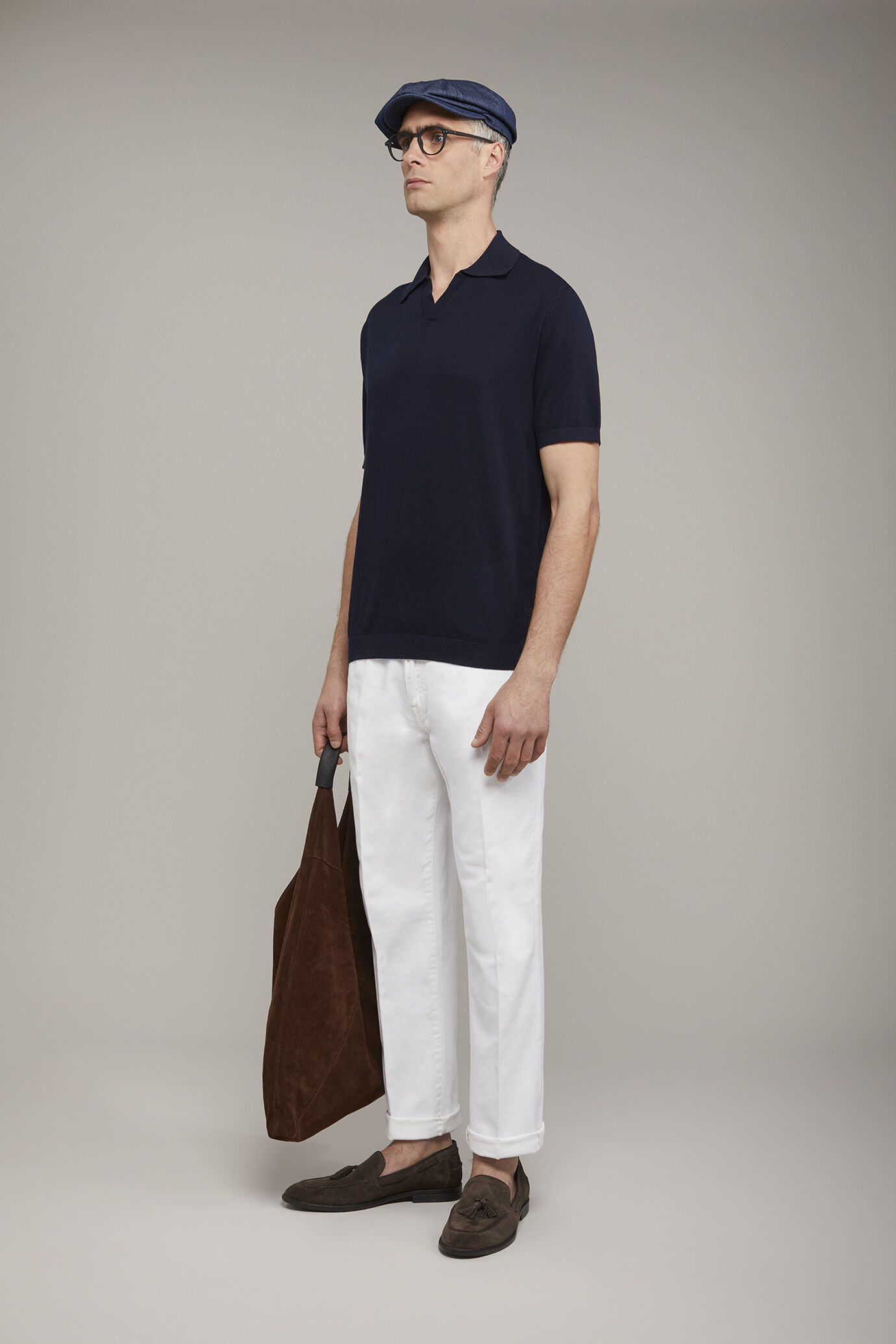 Herren-Poloshirt aus 100 % Baumwolle mit kurzen Ärmeln und Derbykragen in normaler Passform image number 1