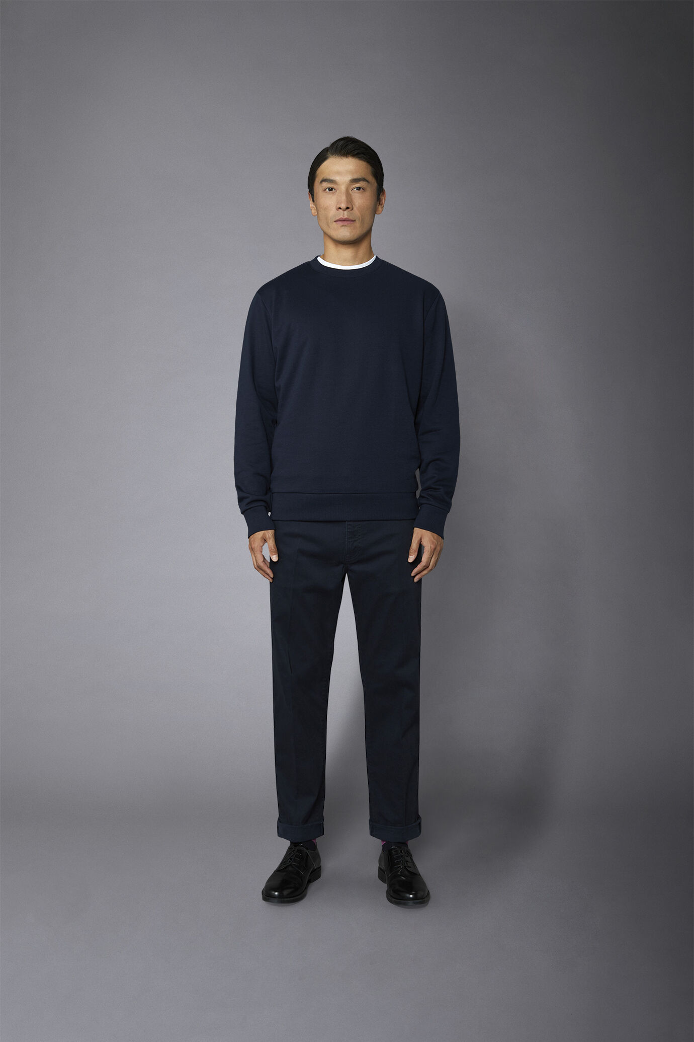 Pantalone uomo 5 tasche tessuto twill lavato regular fit image number 2