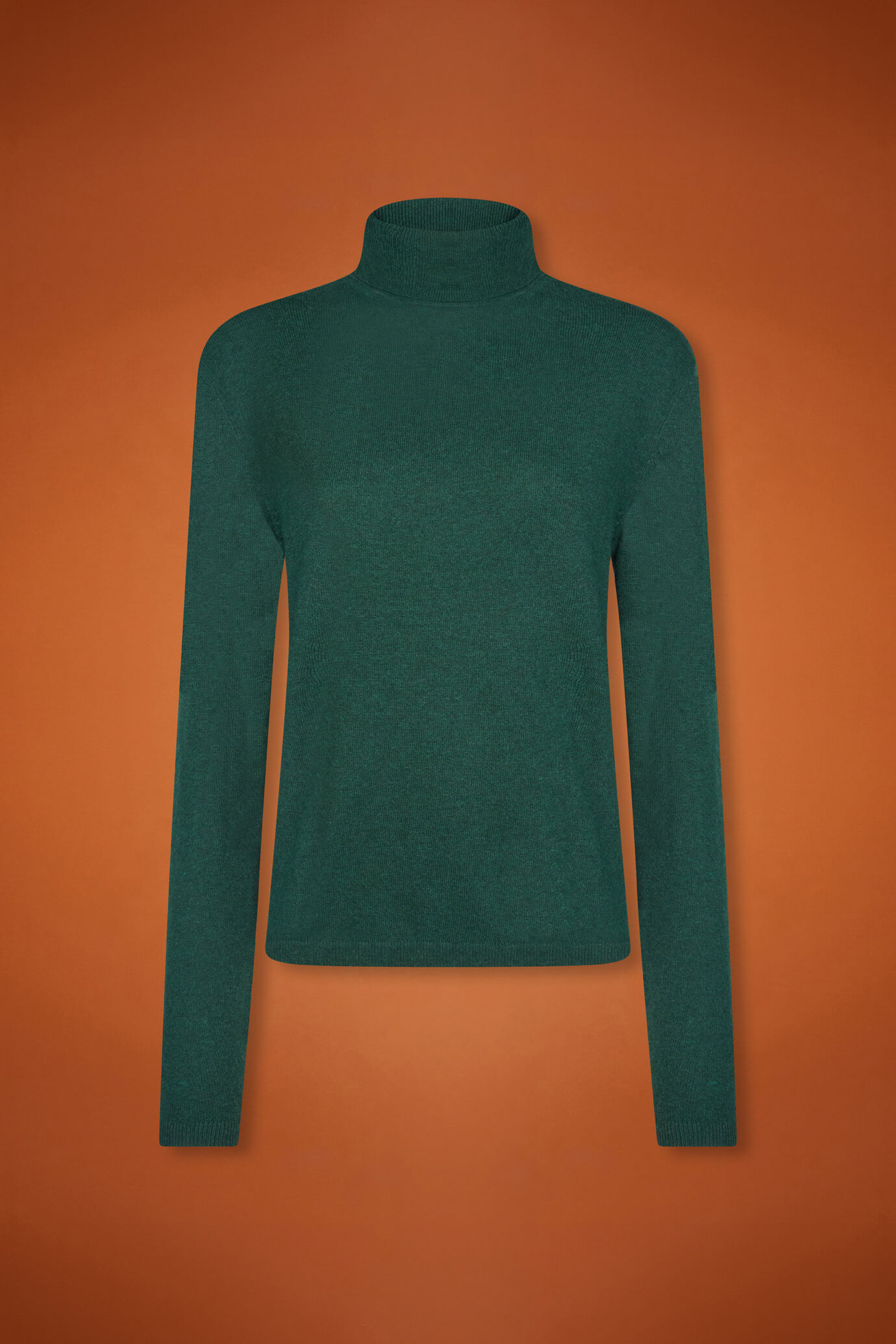 Maglia donna collo alto misto lana a cachemire regular fit image number 5