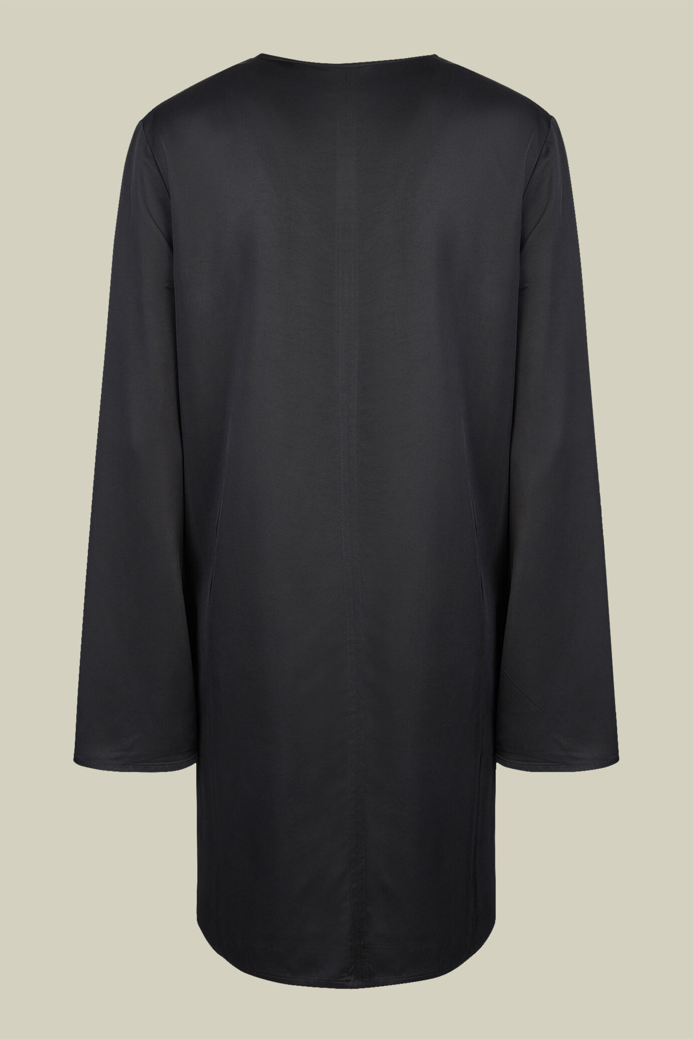 Abito donna tubino scollo a v con maniche a trombetta regular fit
