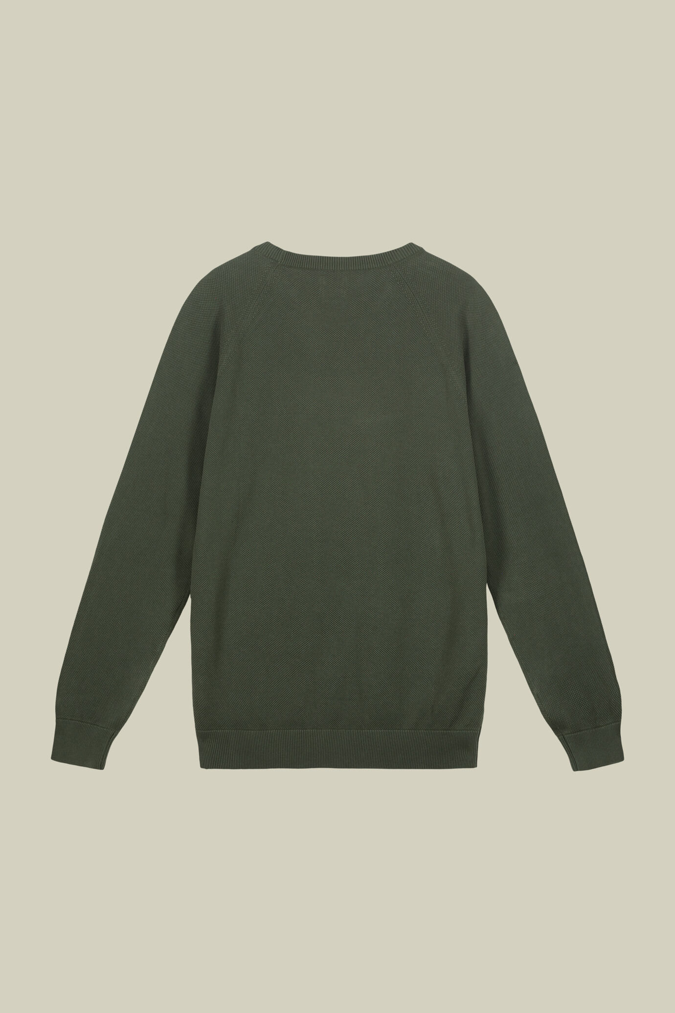 Herren-Pullover mit Rundhalsausschnitt aus reiner Baumwolle mit Raglanärmeln image number 5