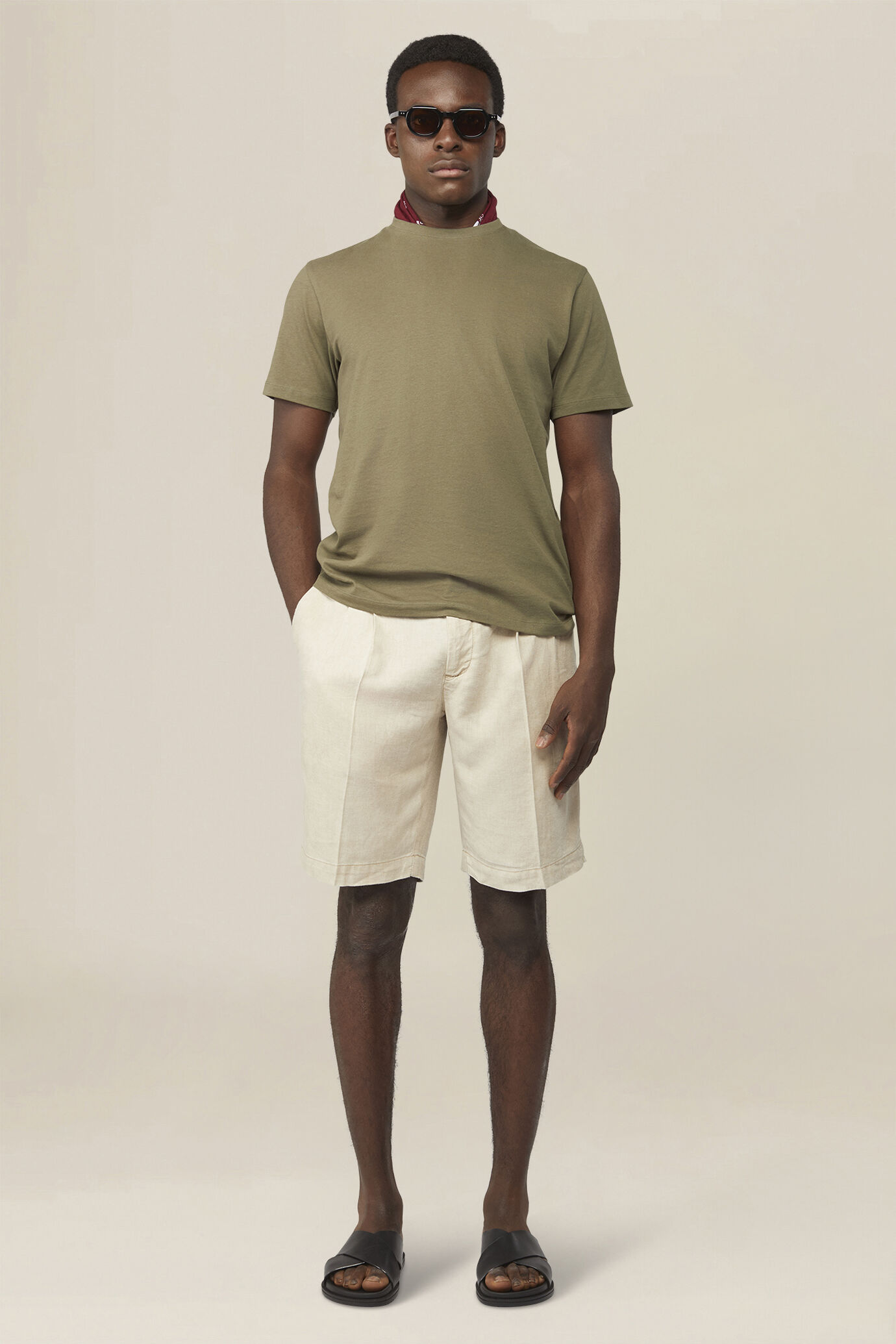 Men's regular fit 100% cotton jersey T-shirt image number 1