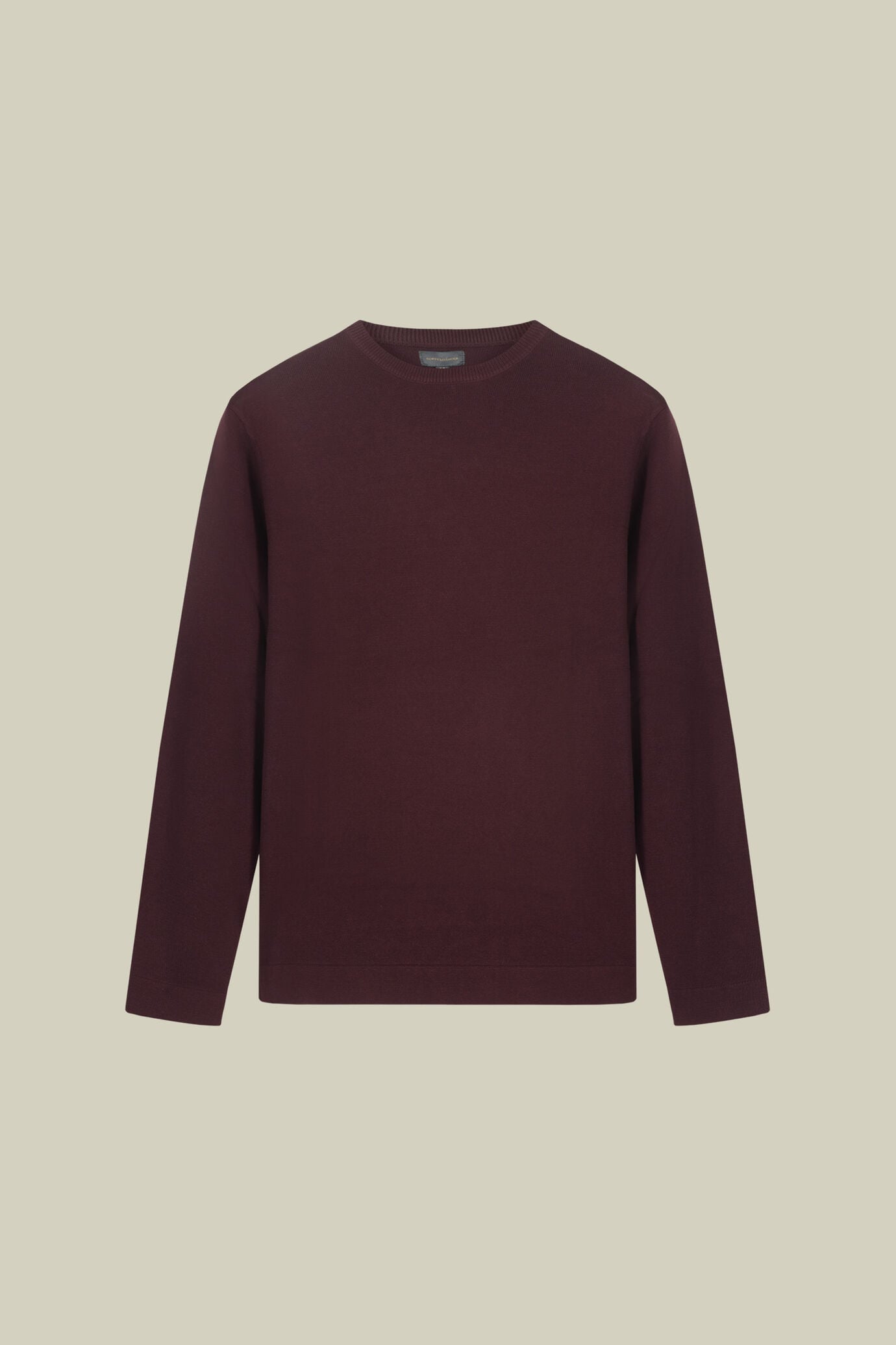 Men&rsquo;s Round Neck jumper with side slits regular fit
