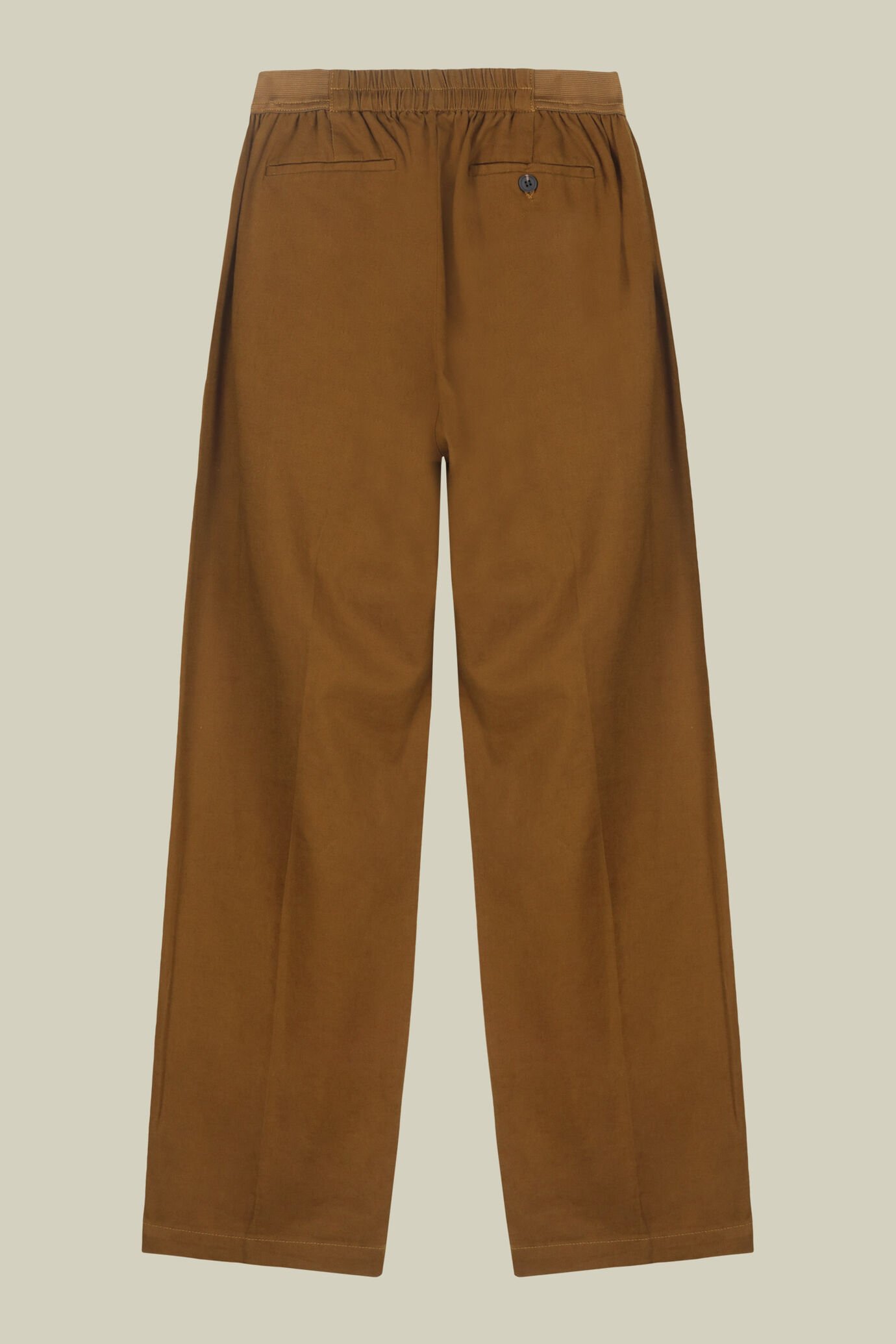Women's trousers with visible elastic waistband image number 6