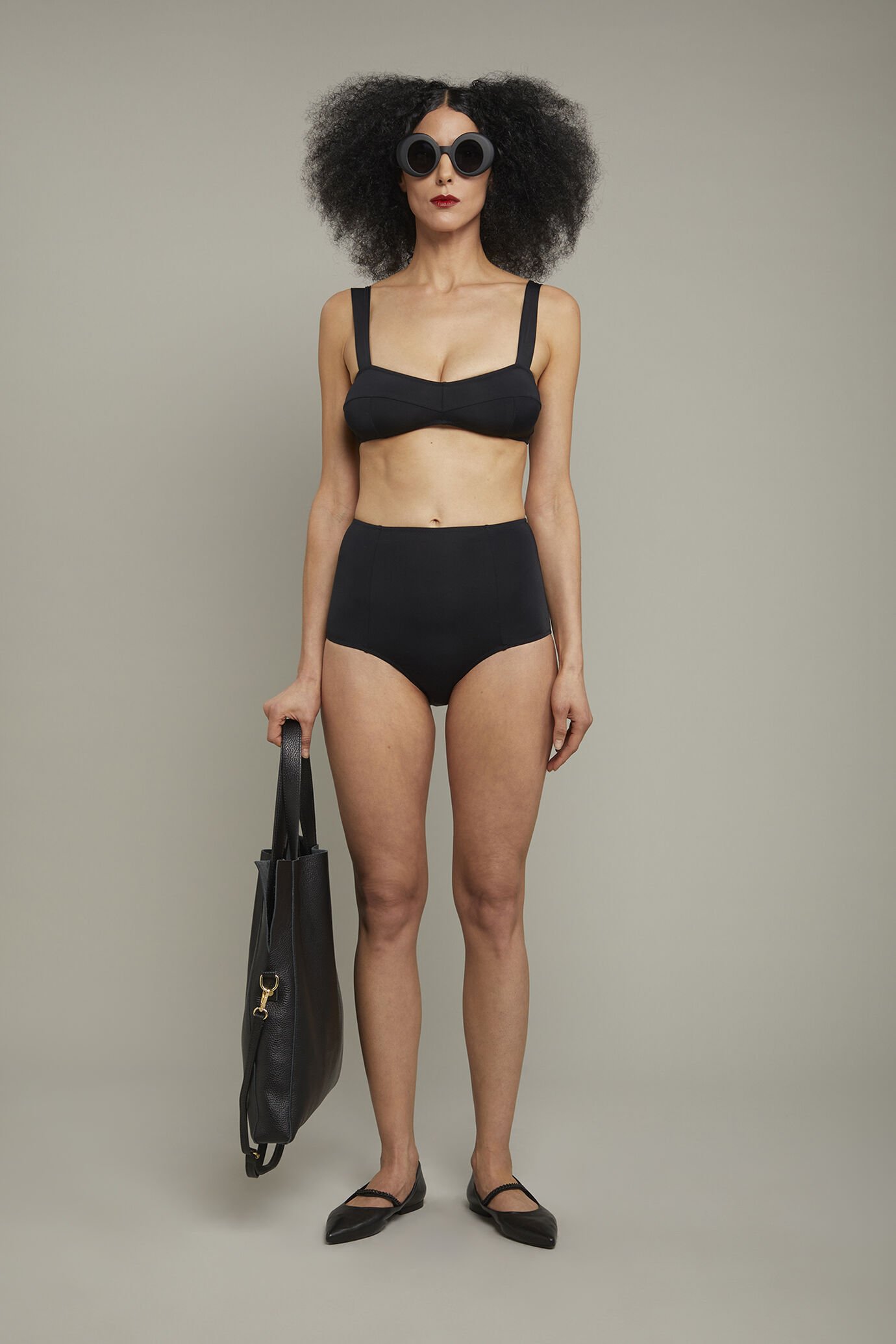Costume donna in tessuto elasticizzato regular fit