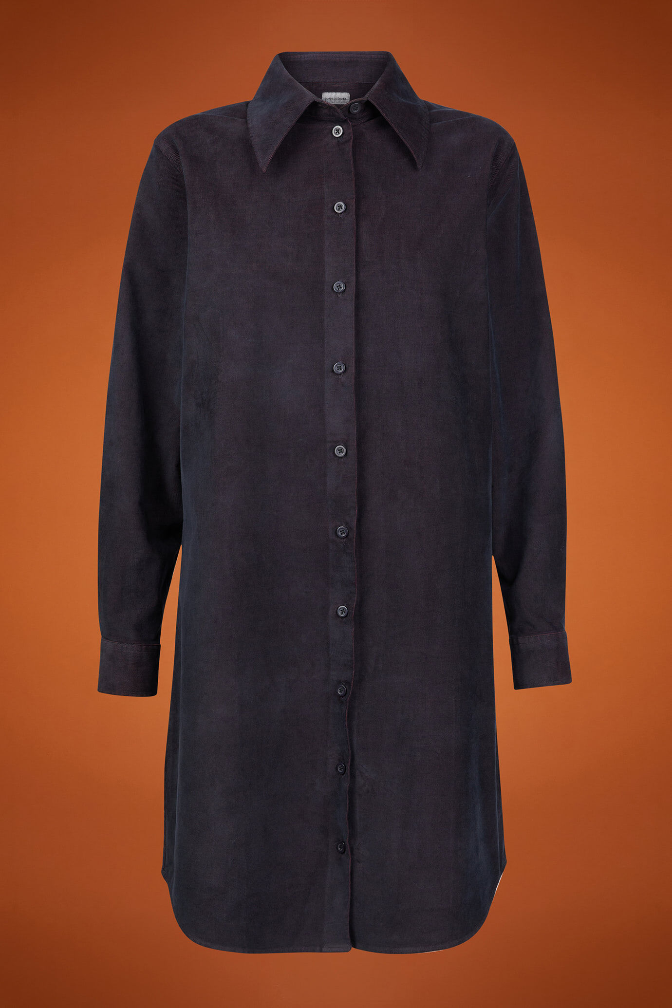 Women's regular fit shirt dress in 1000-wale corduroy