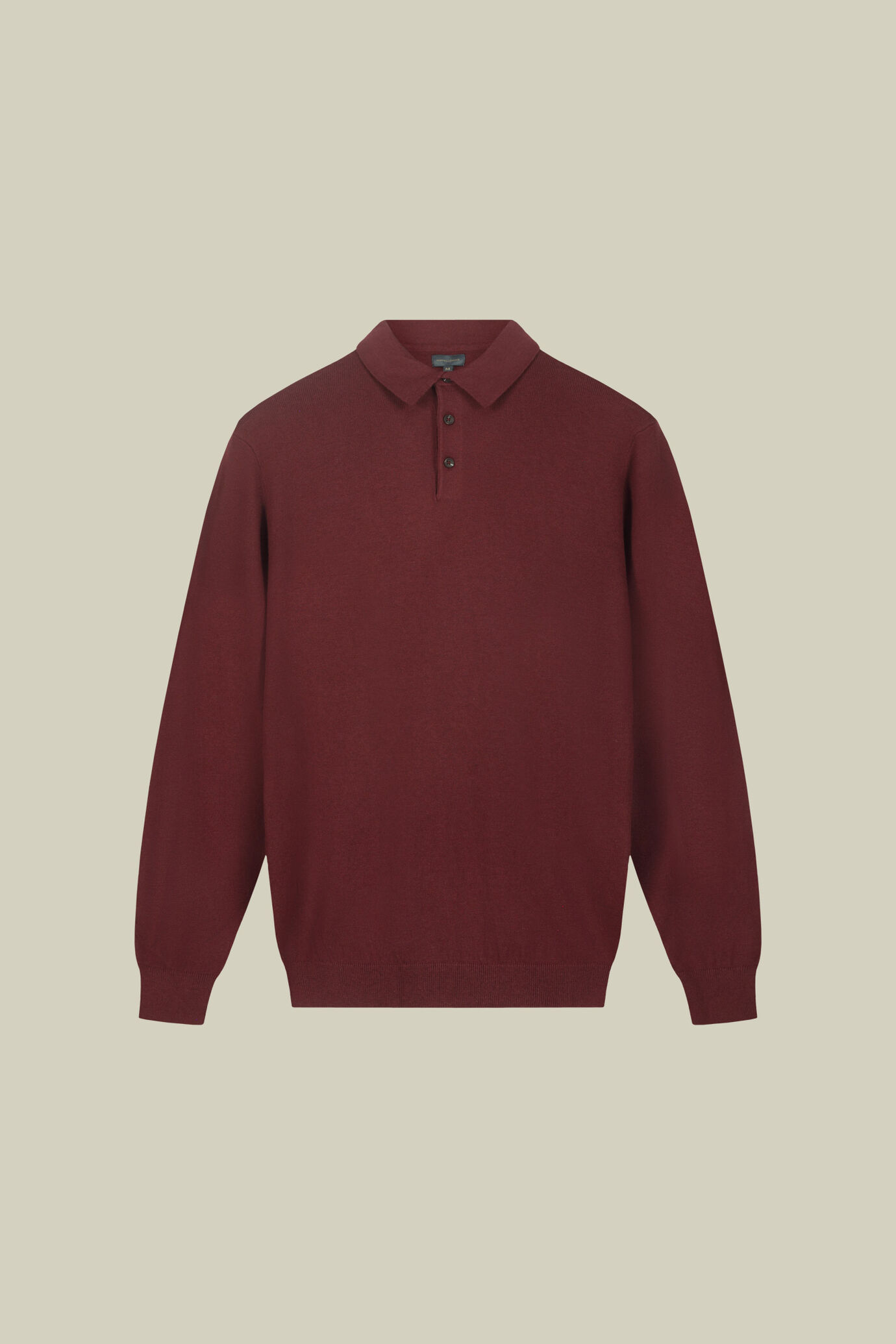 Polo uomo in maglia misto lana e cotone regular fit image number 4