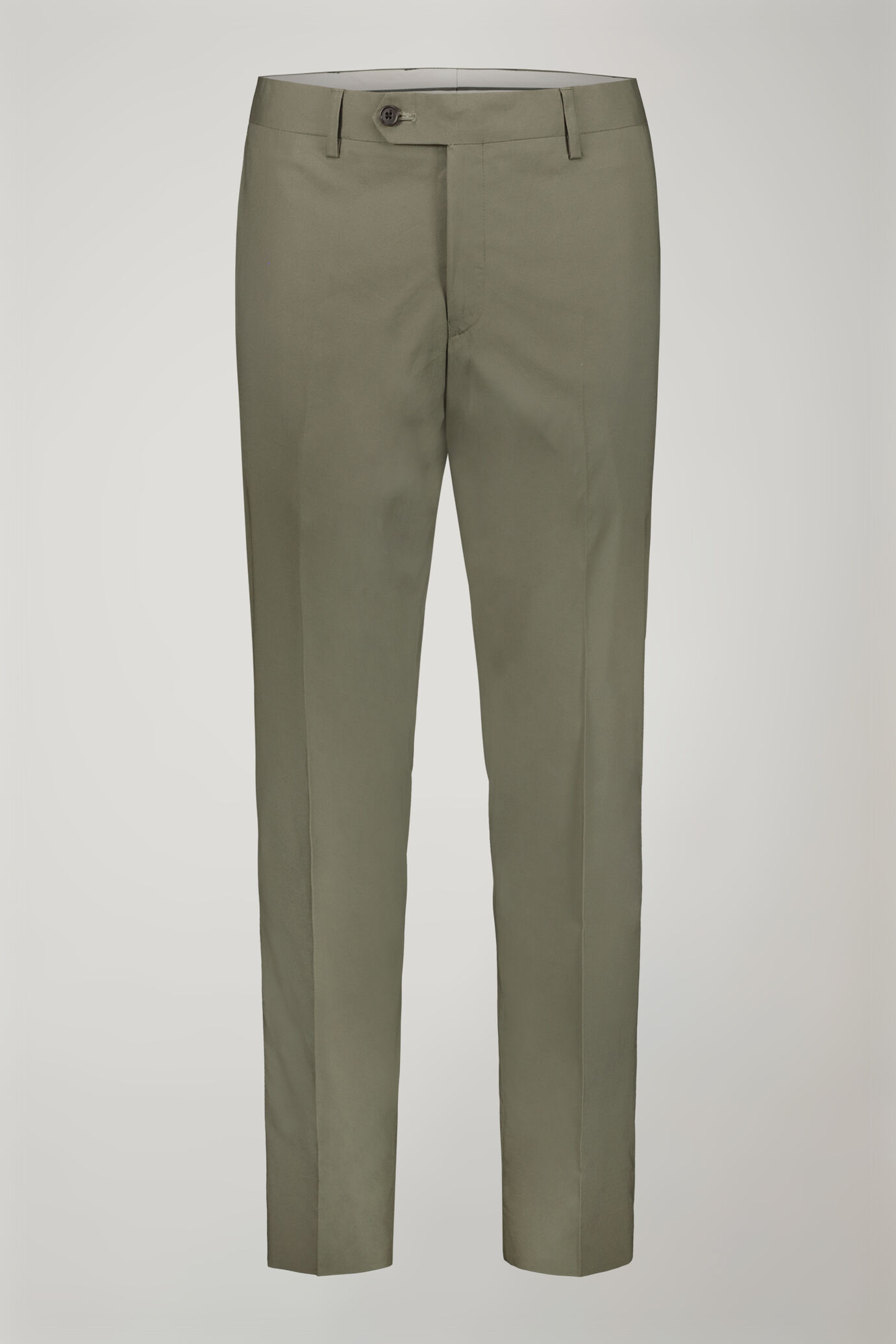 Single-breasted cotton regular fit solid color suit image number 4