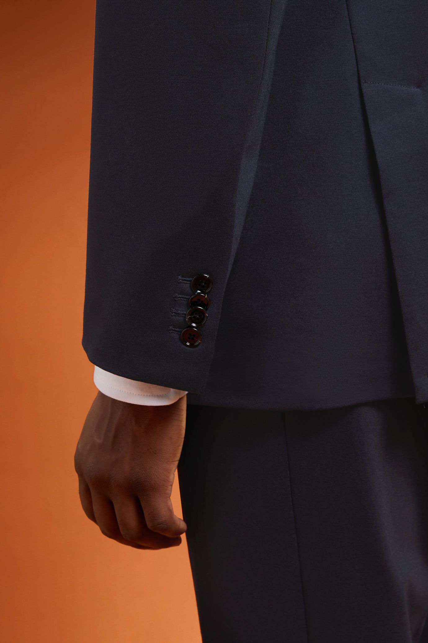Men's single-breasted jersey jacket in a regular fit image number 2