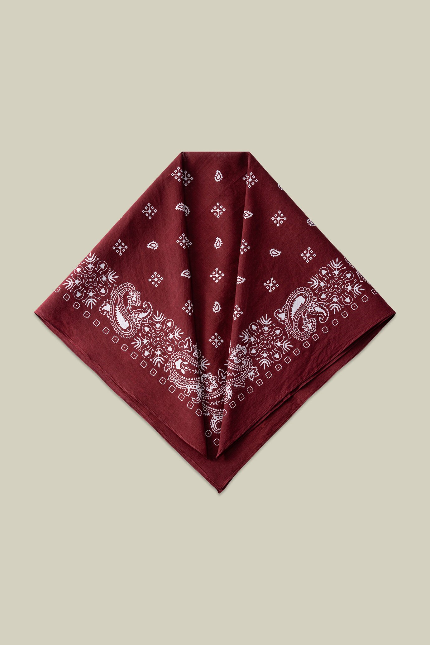 Women's paisley patterned cotton scarf