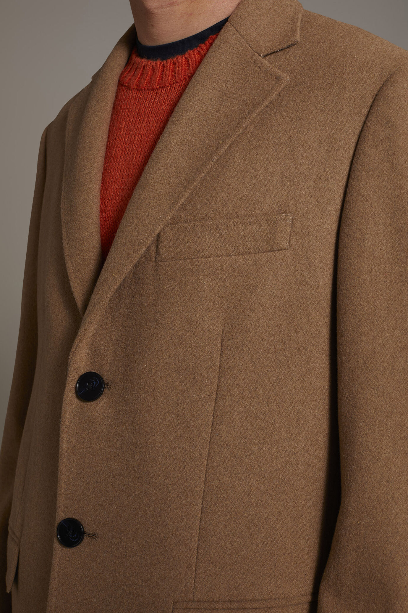 Cappotto classico monopetto misto lana image number 3