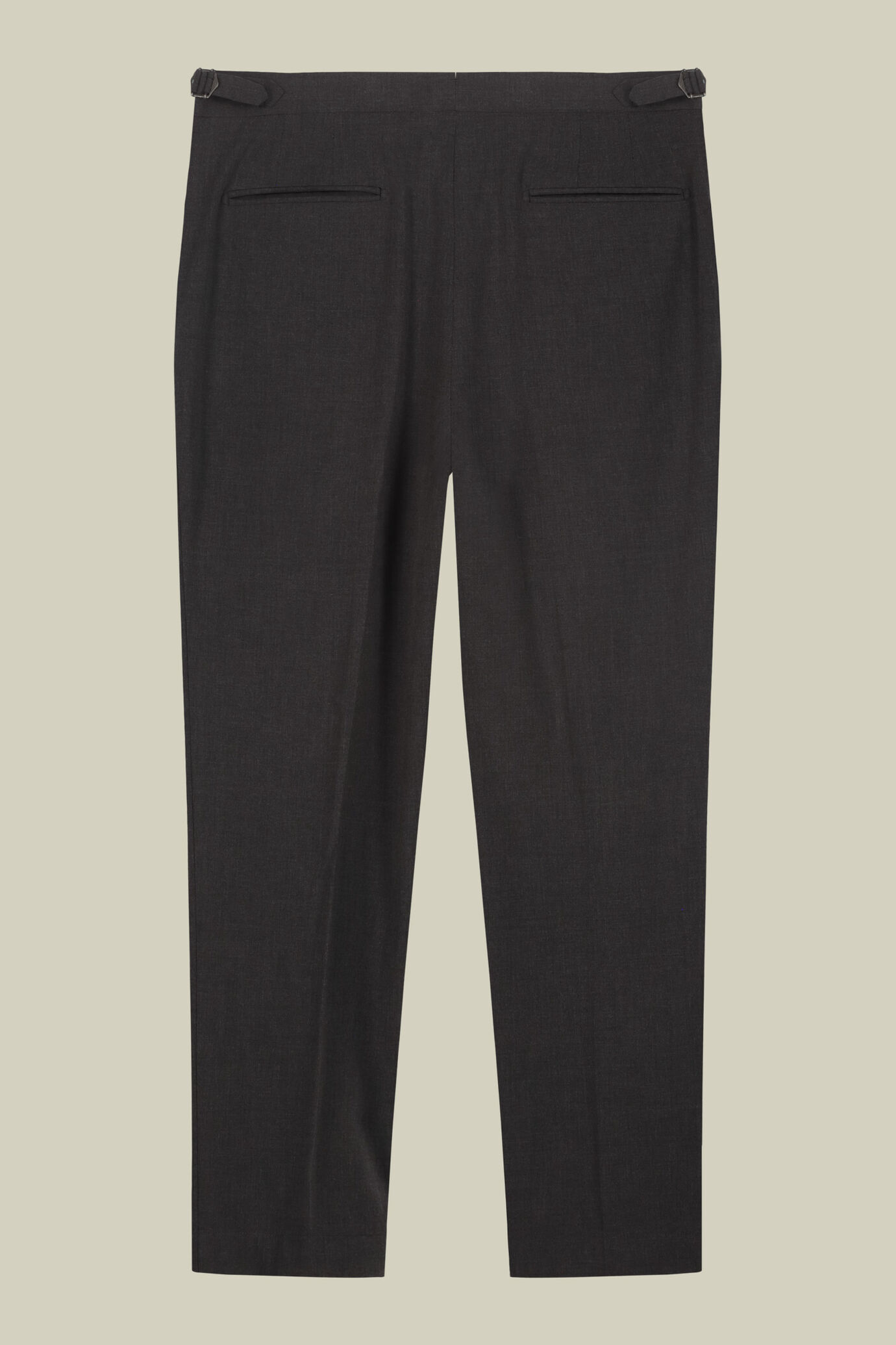 Pantalone uomo con doppia pinces e fibbie laterali image number 5