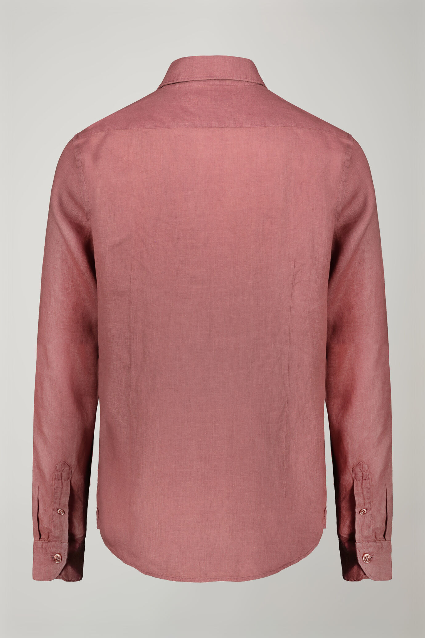 Camicia casual uomo collo classico 100% lino comfort fit image number 6