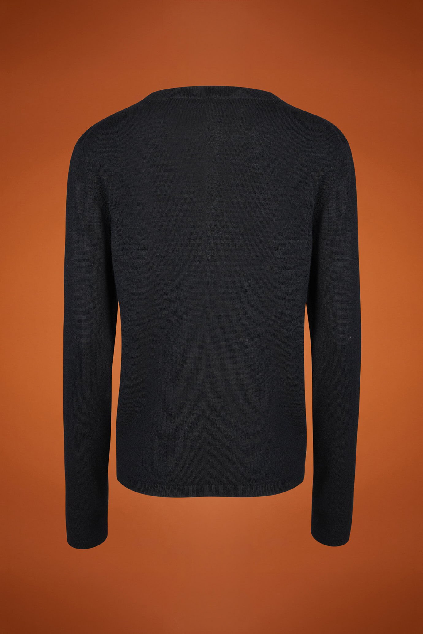 Damen-Strickjacke mit Rundhalsausschnitt aus Wolle und Kaschmir in normaler Passform image number 5