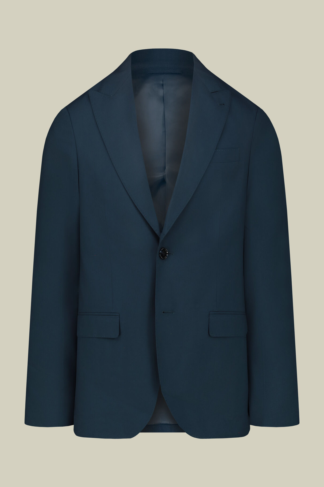 Costume homme uni avec veste &agrave; col en pointe, coupe classique image number 4