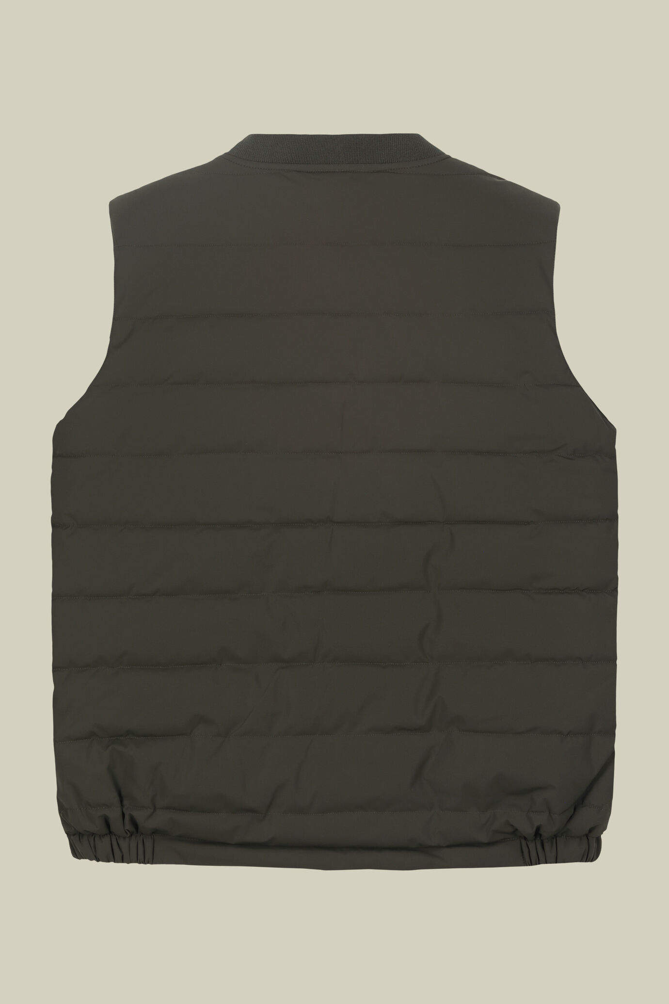 Men's reversible two-colour sleeveless vest with light padding image number 7