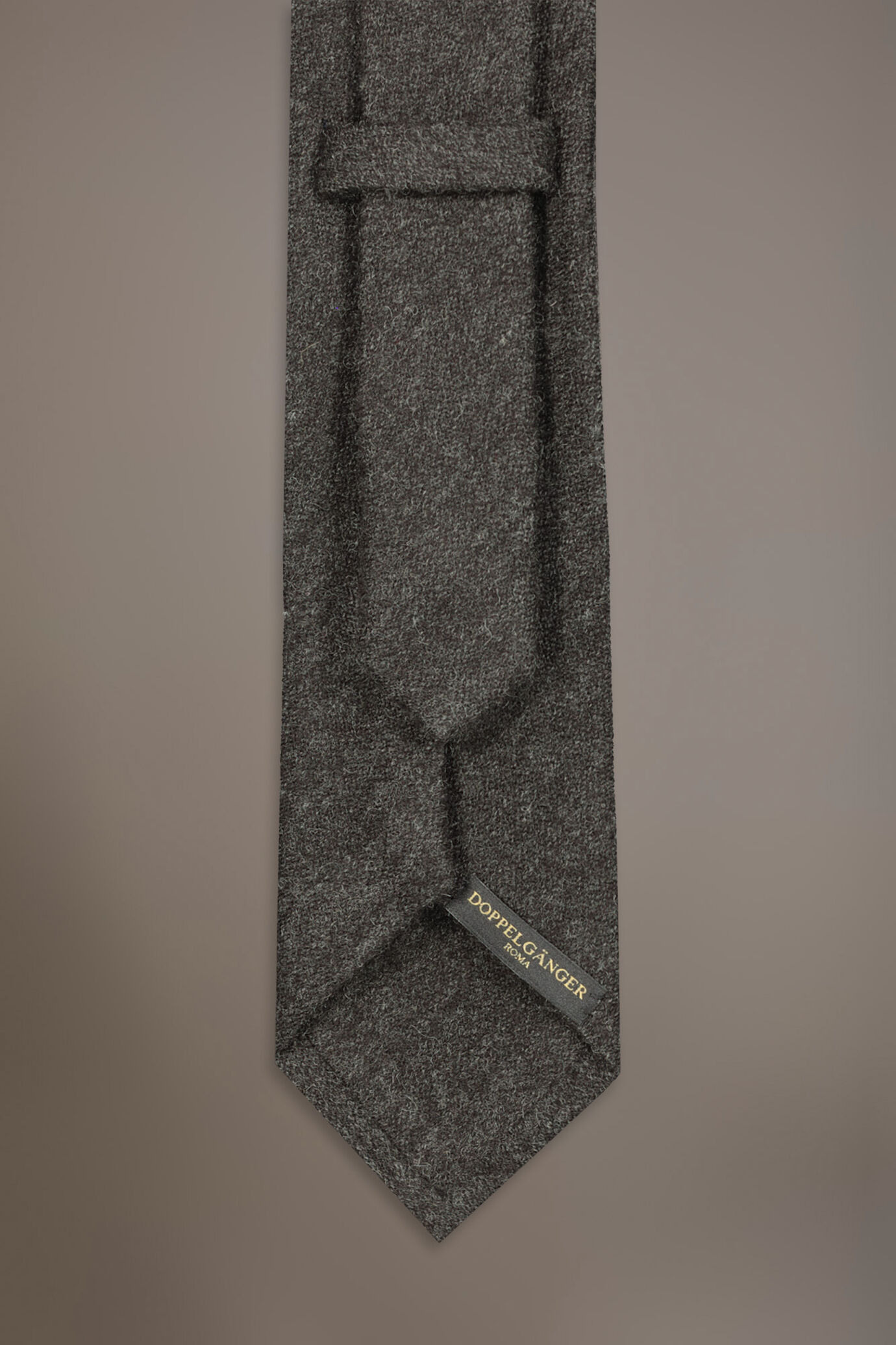 Wool blend tie with brushed effect image number 1