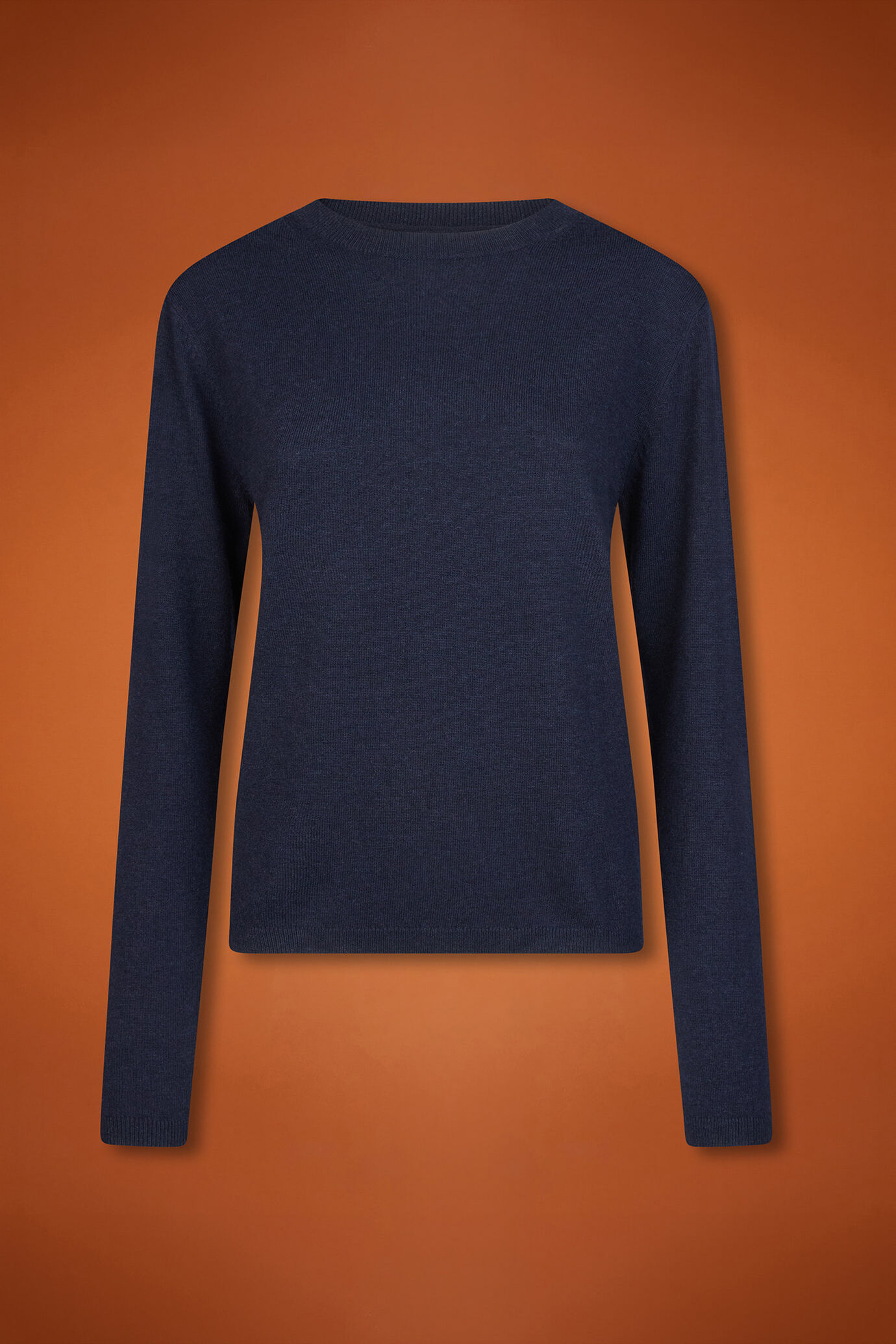 Pull col rond pour femme, coupe classique, en laine et cachemire