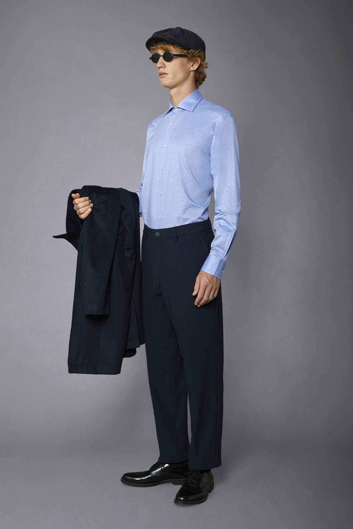 Pantalone chino uomo tessuto in nylon elasticizzato comfort fit image number 1
