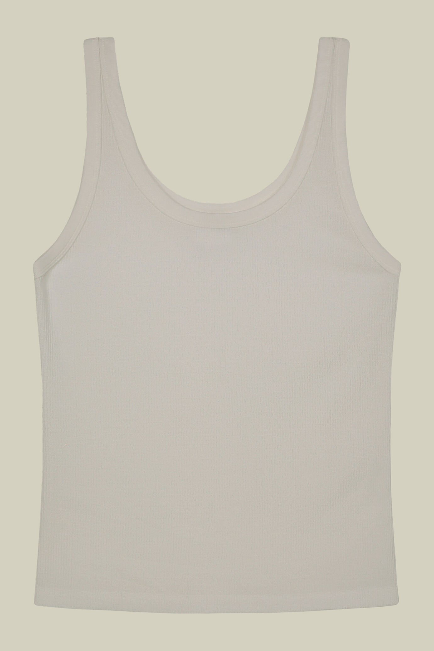 Women's ribbed tank top image number 4