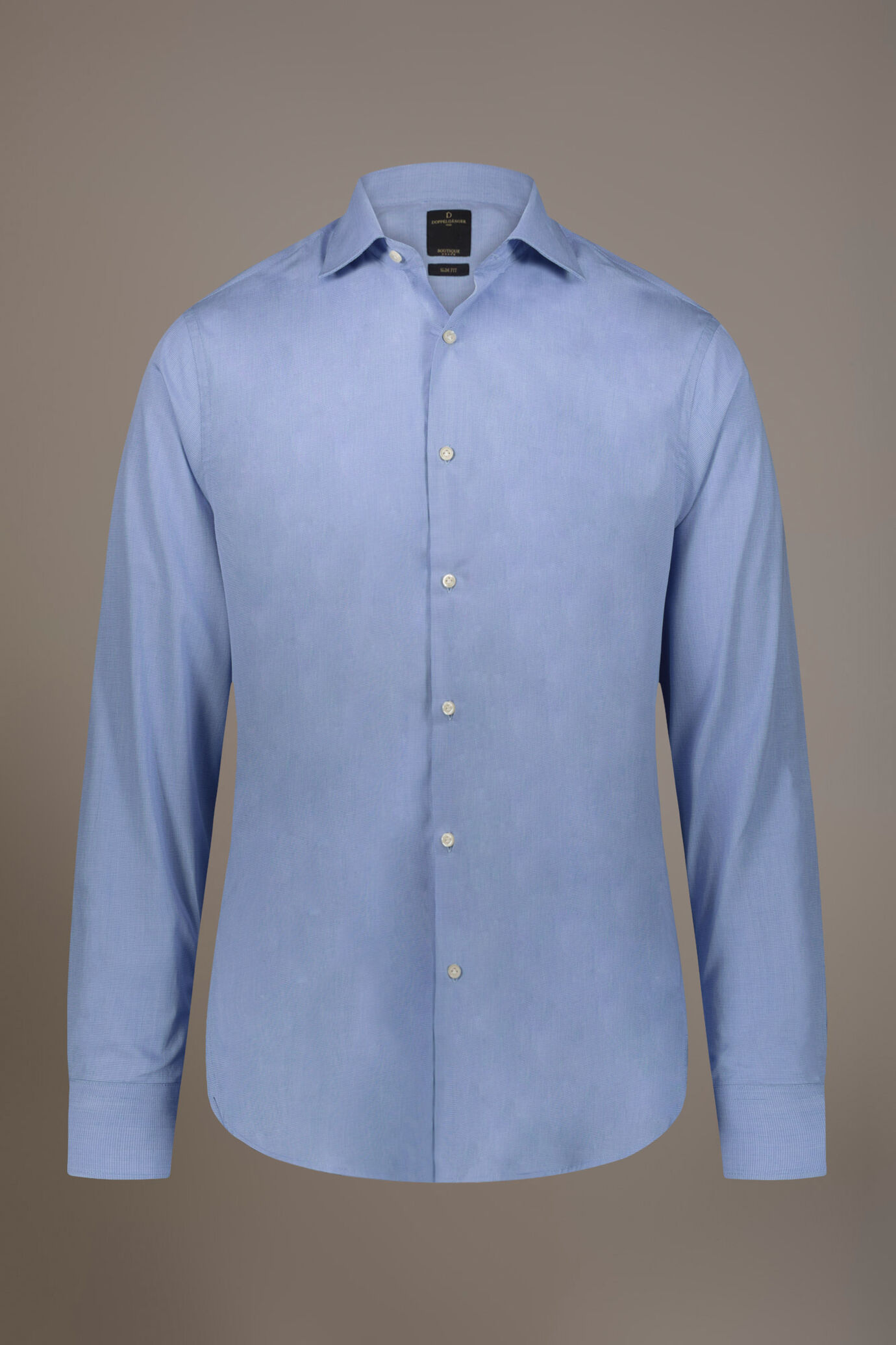 Chemise classique col français fit classique tissu microcheck image number 3