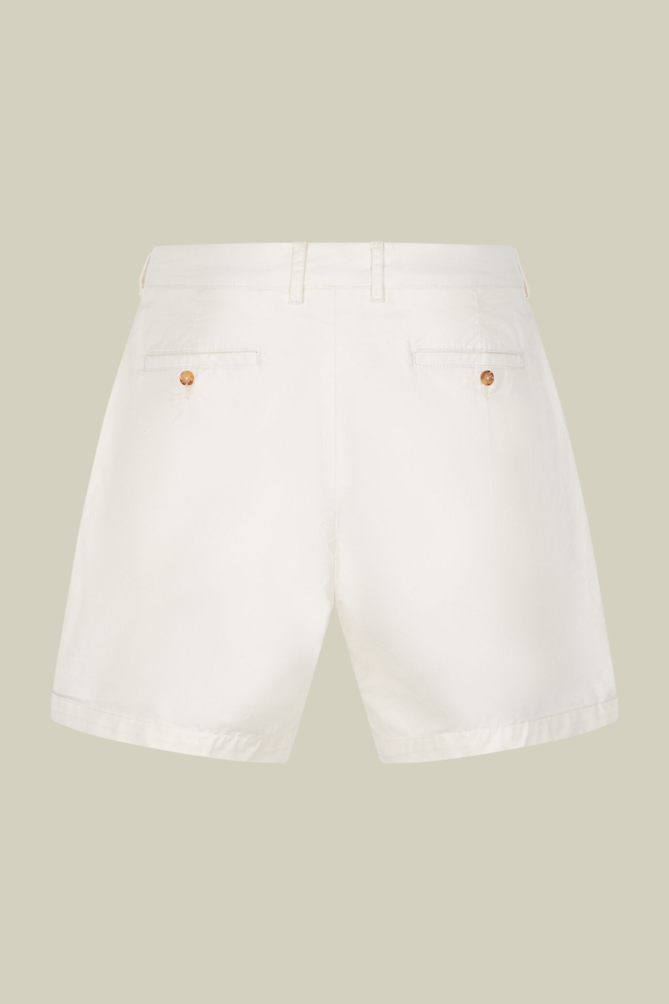Bermuda uomo classico in cotone twill regular fit image number 3