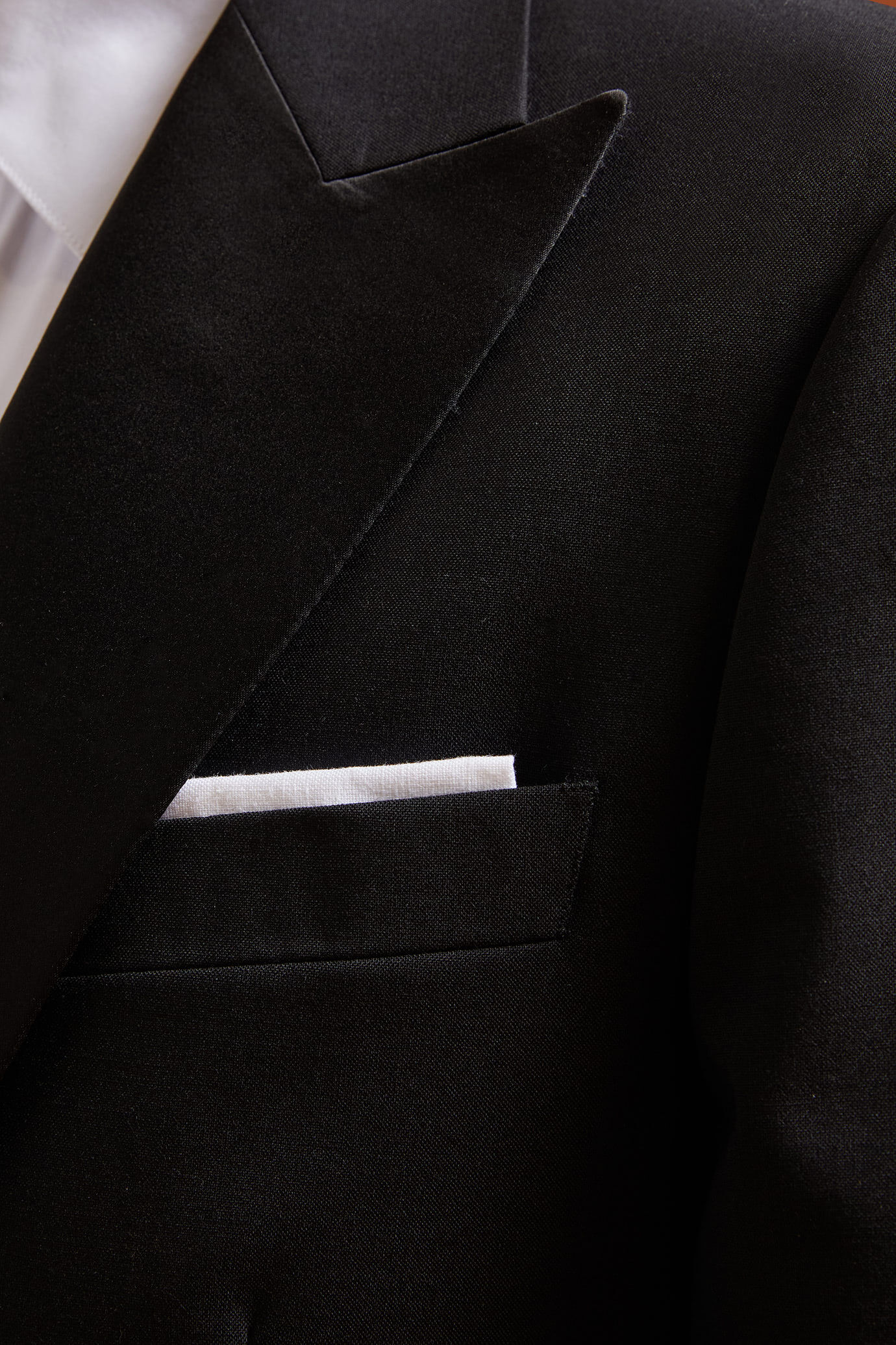 Pochette de costume pour homme, unie