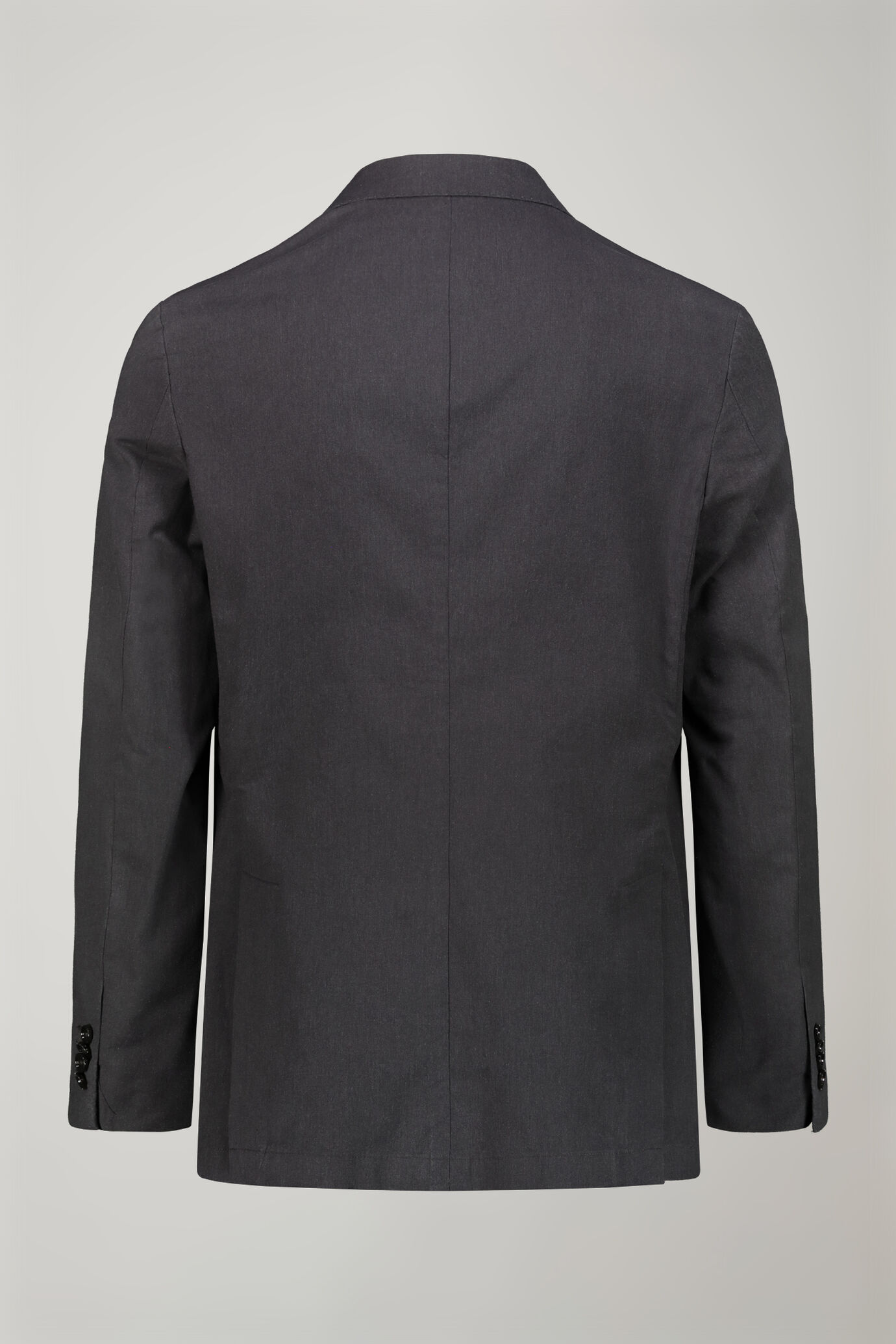Giacca uomo sfoderata monopetto con tasche a pattina tessuto con effetto fiammato regular fit image number 5