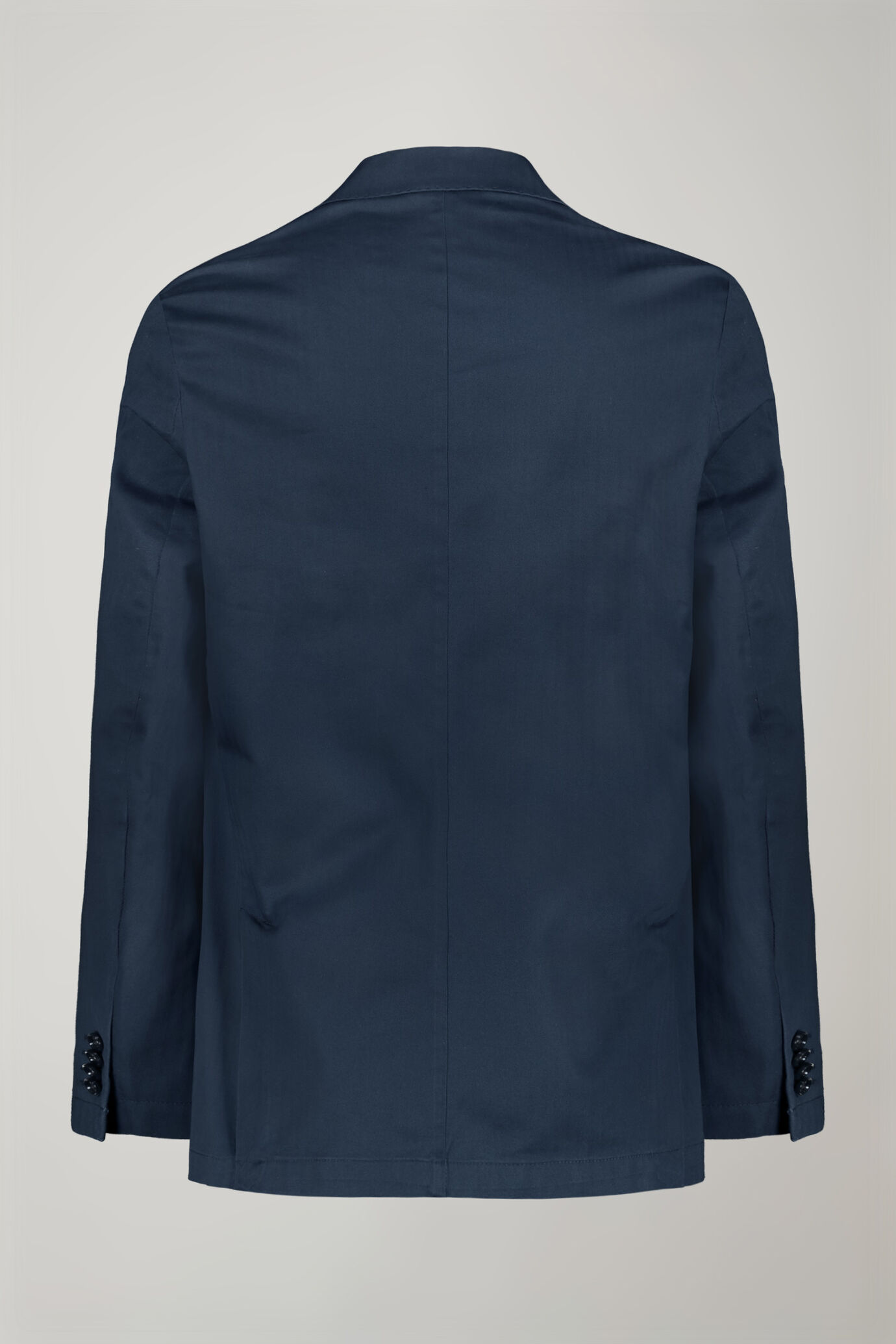 Giacca uomo sfoderata monopetto con rever a lancia e tasche a toppa regular fit image number 5