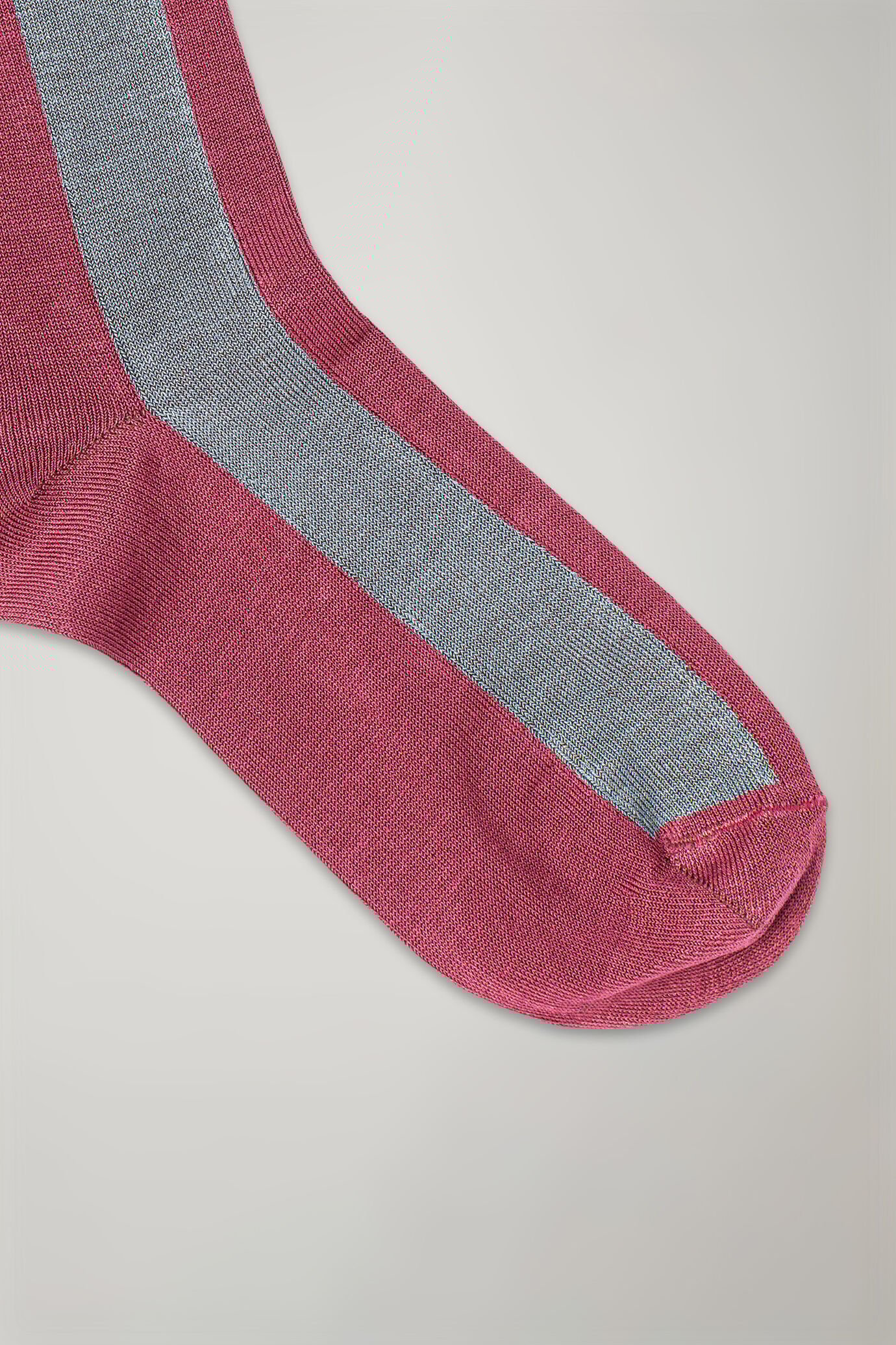 Calza donna a stivaletto disegno a righe made in Italy