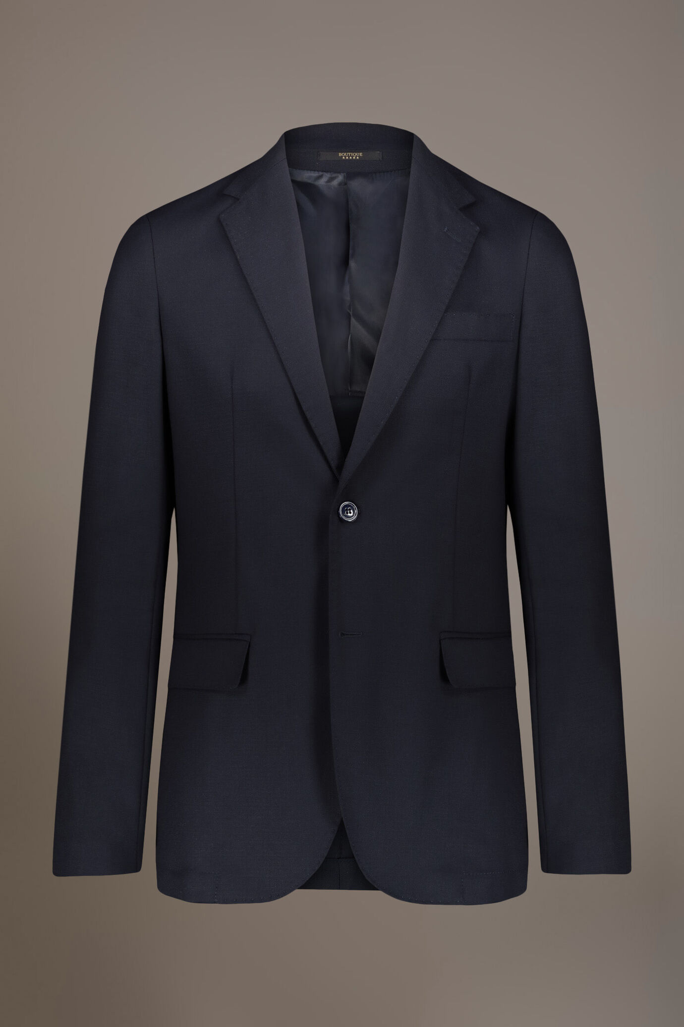 Einreihige Jacke aus gewebtem Stoff mit Pattentaschen image number 5