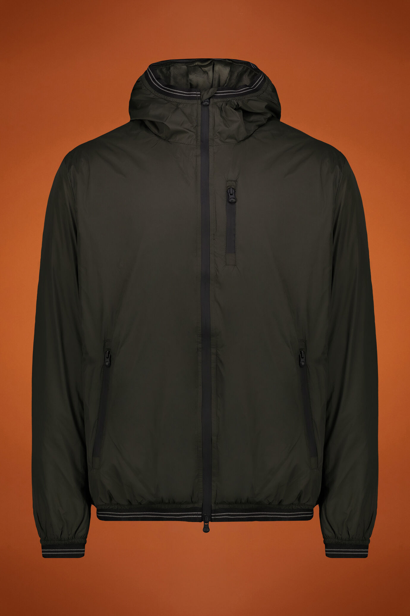 Men's Technical Jacket with Hood and Inner Lining image number 0
