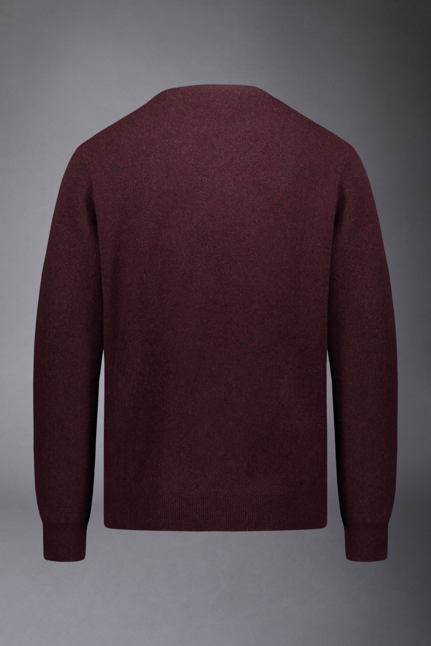 Men's crew neck wool blend lambswool regular fit sweater image number 5