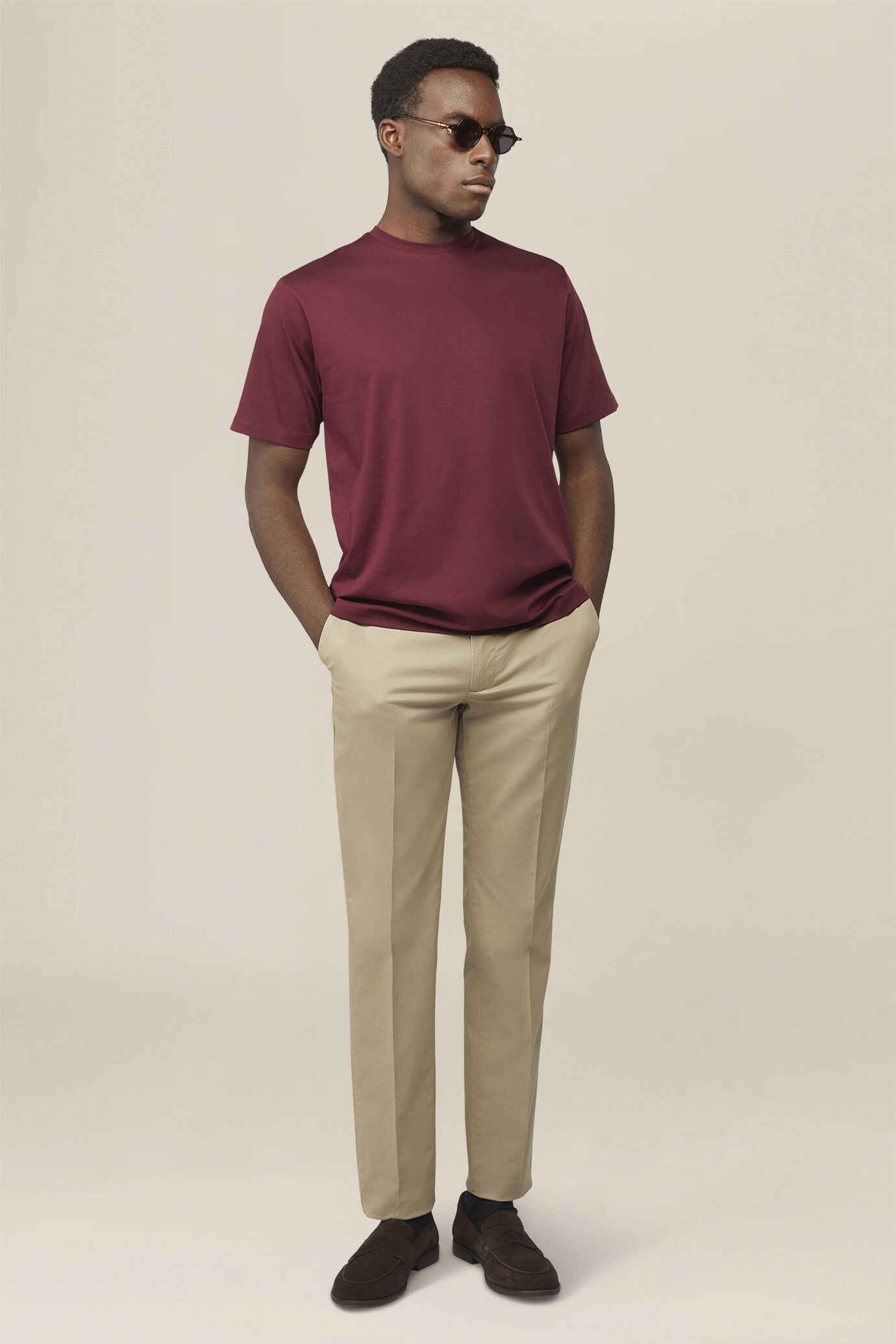 T-shirt homme 100 % coton coupe classique image number 1