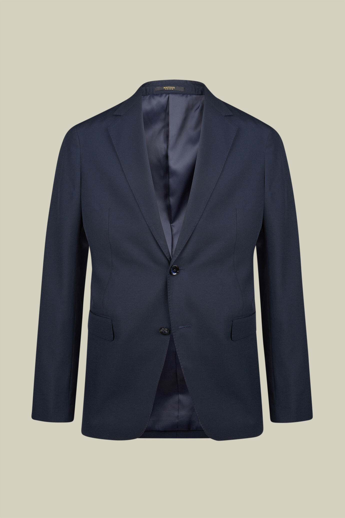 Costume homme &agrave; simple boutonnage en polylaine, coupe classique image number 2