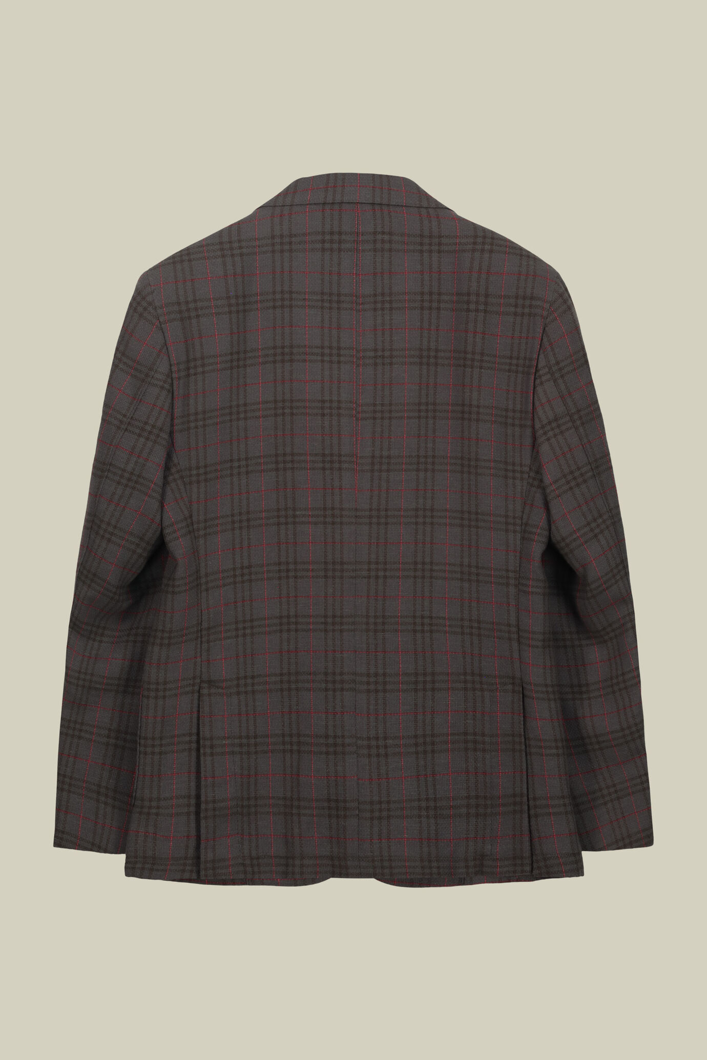 Veste homme à un bouton, motif à carreaux