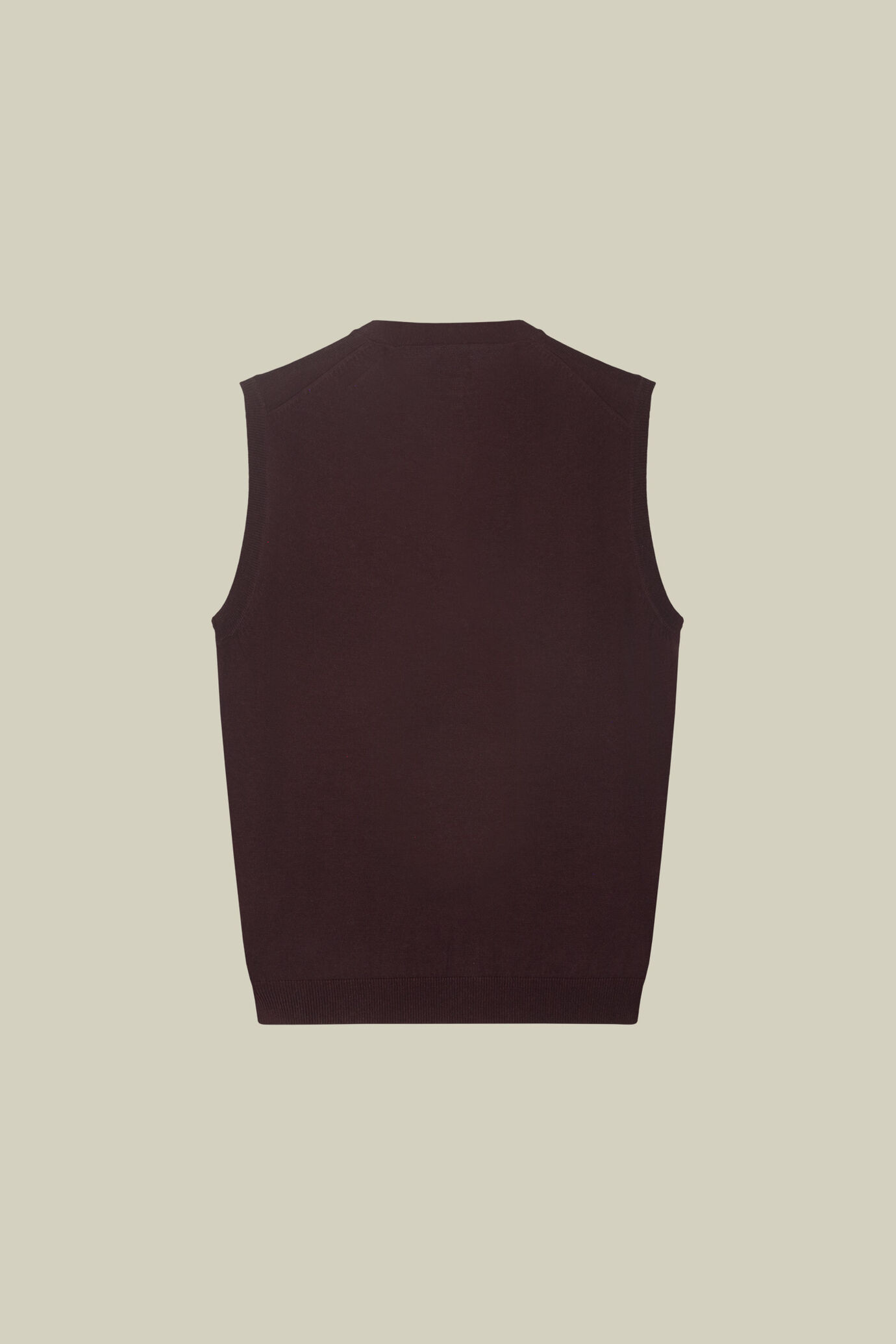 Men&rsquo;s button-up waistcoat in 100% Merino wool regular fit image number 4