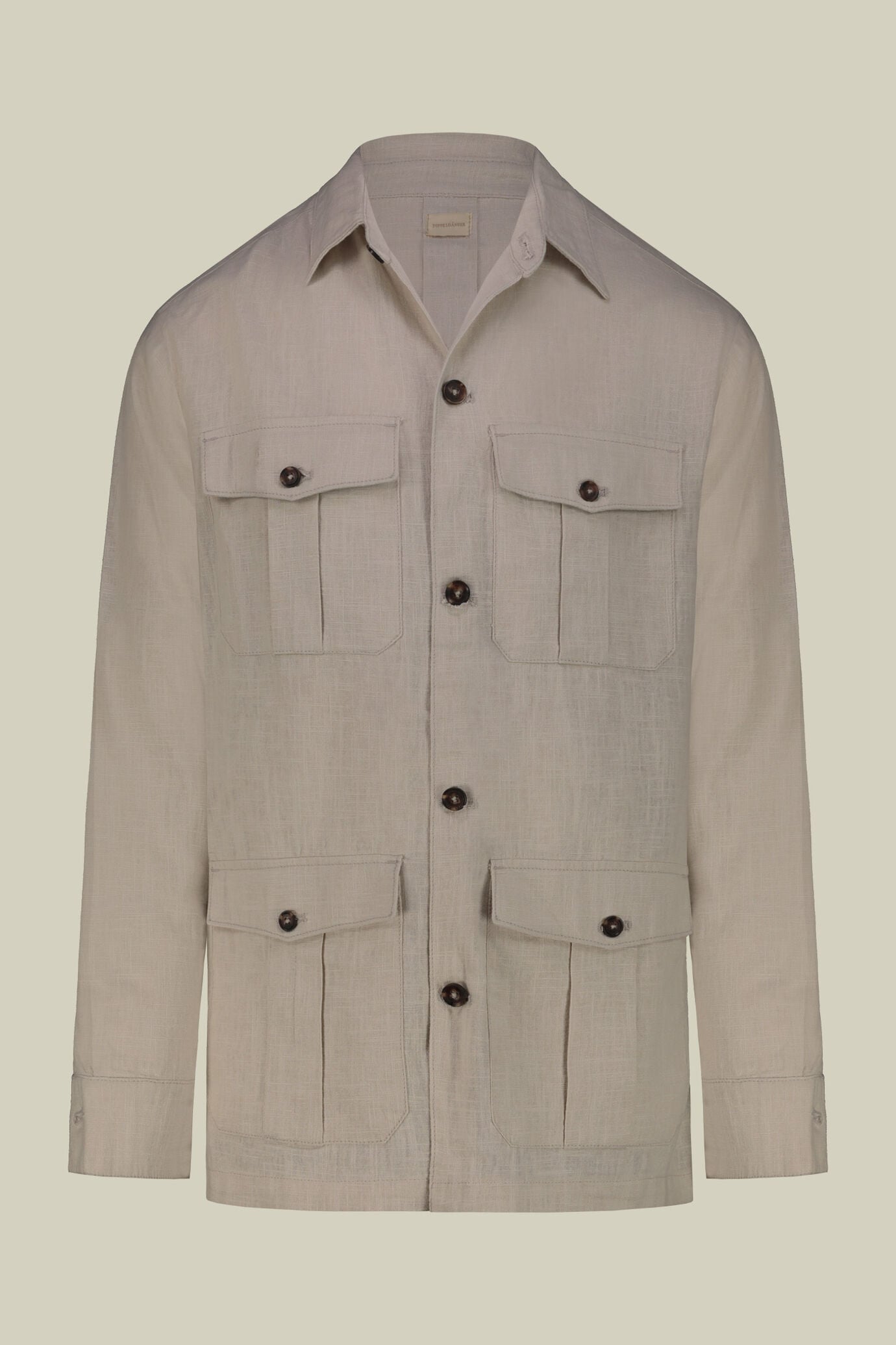 Giacca camicia uomo sfoderata con fibre naturali