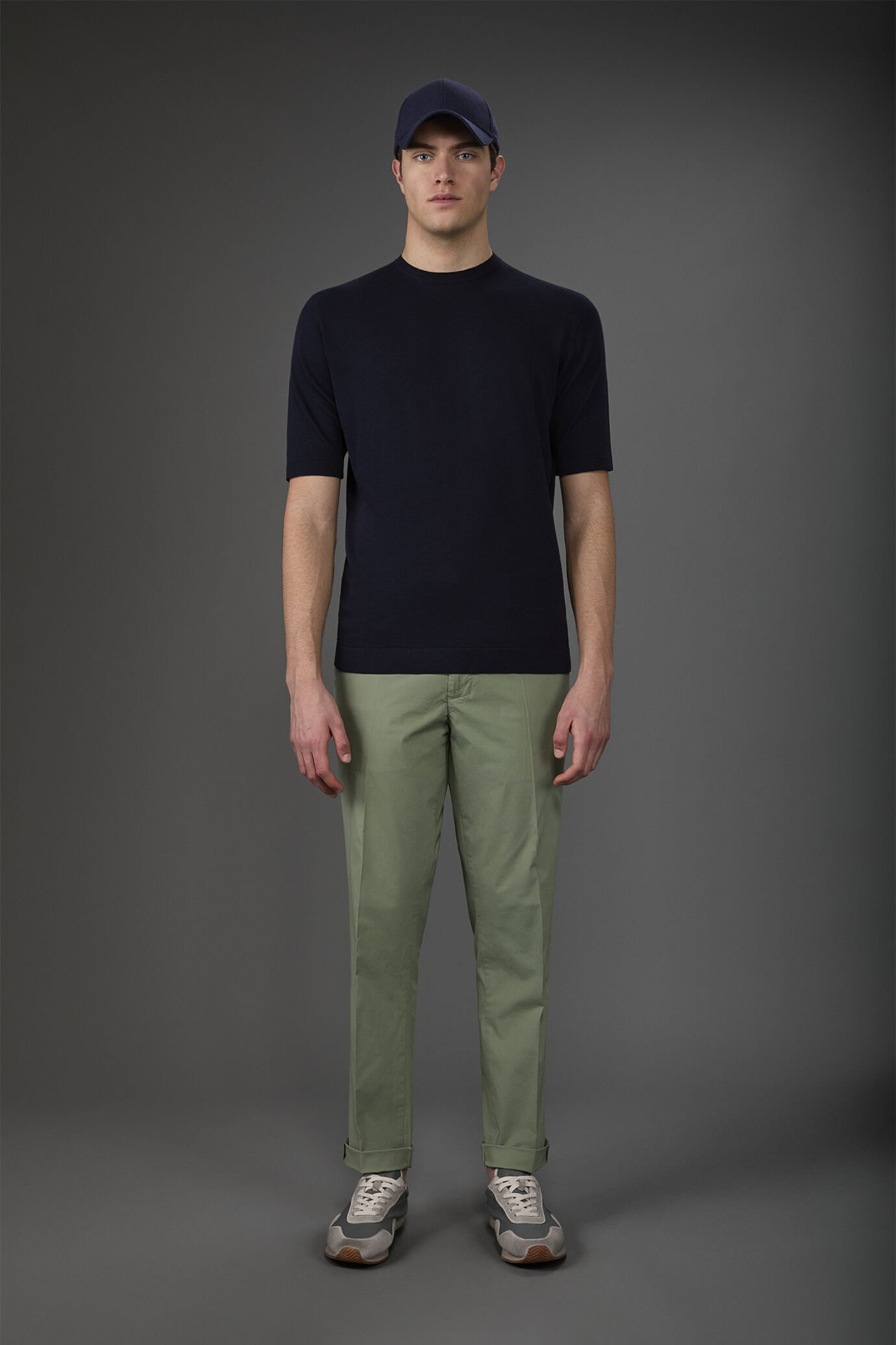 T-shirt uomo in maglia maniche corte 100% cotone doppio ritorto image number 0