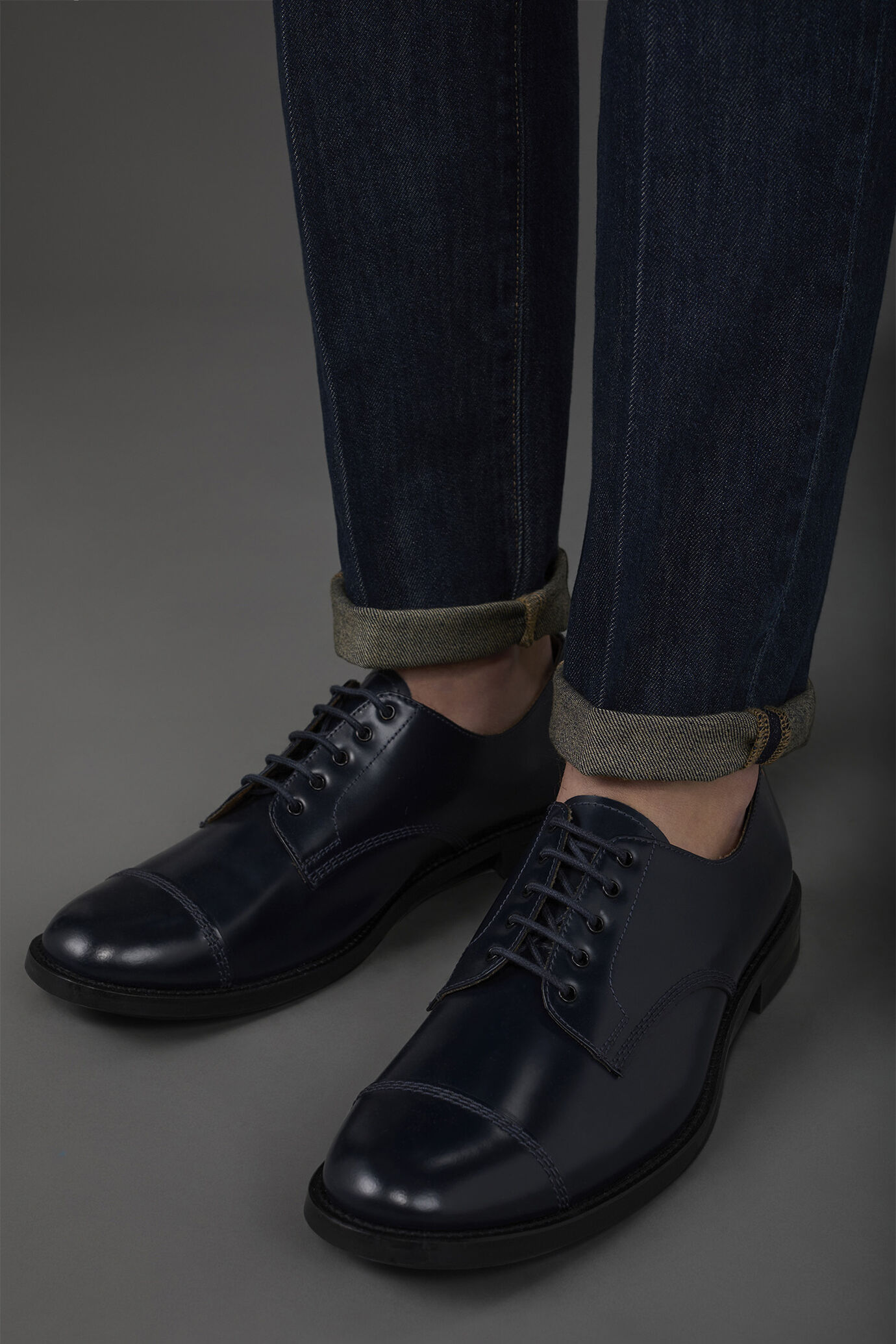 Derby-Schuh für Herren aus 100 % echtem Leder