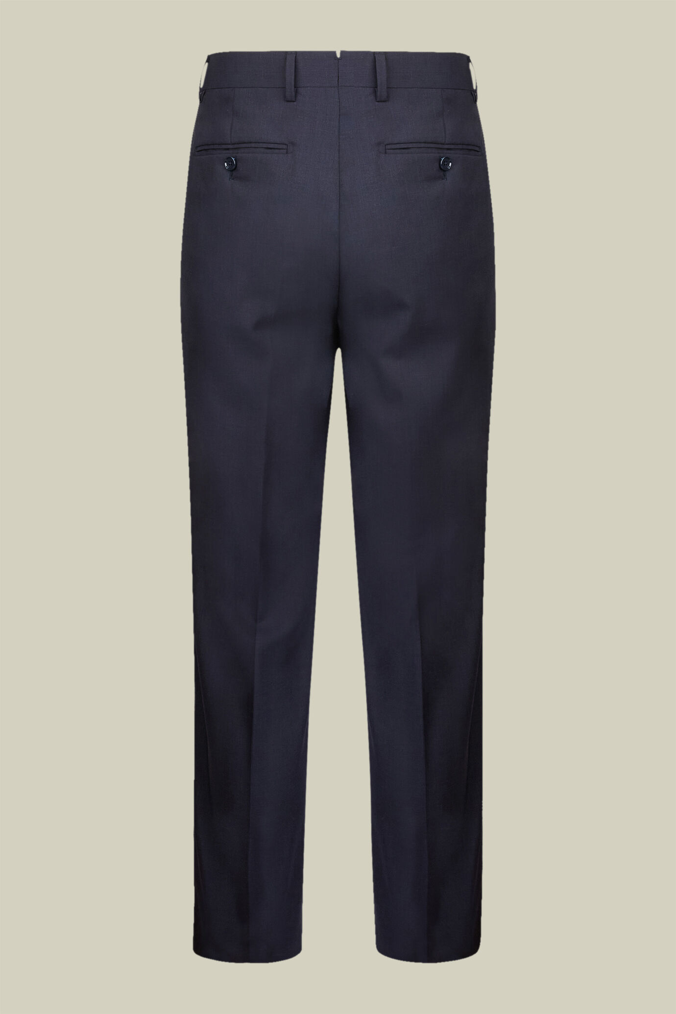Men's regular fit single-breasted suit in a wool blend fabric image number 3