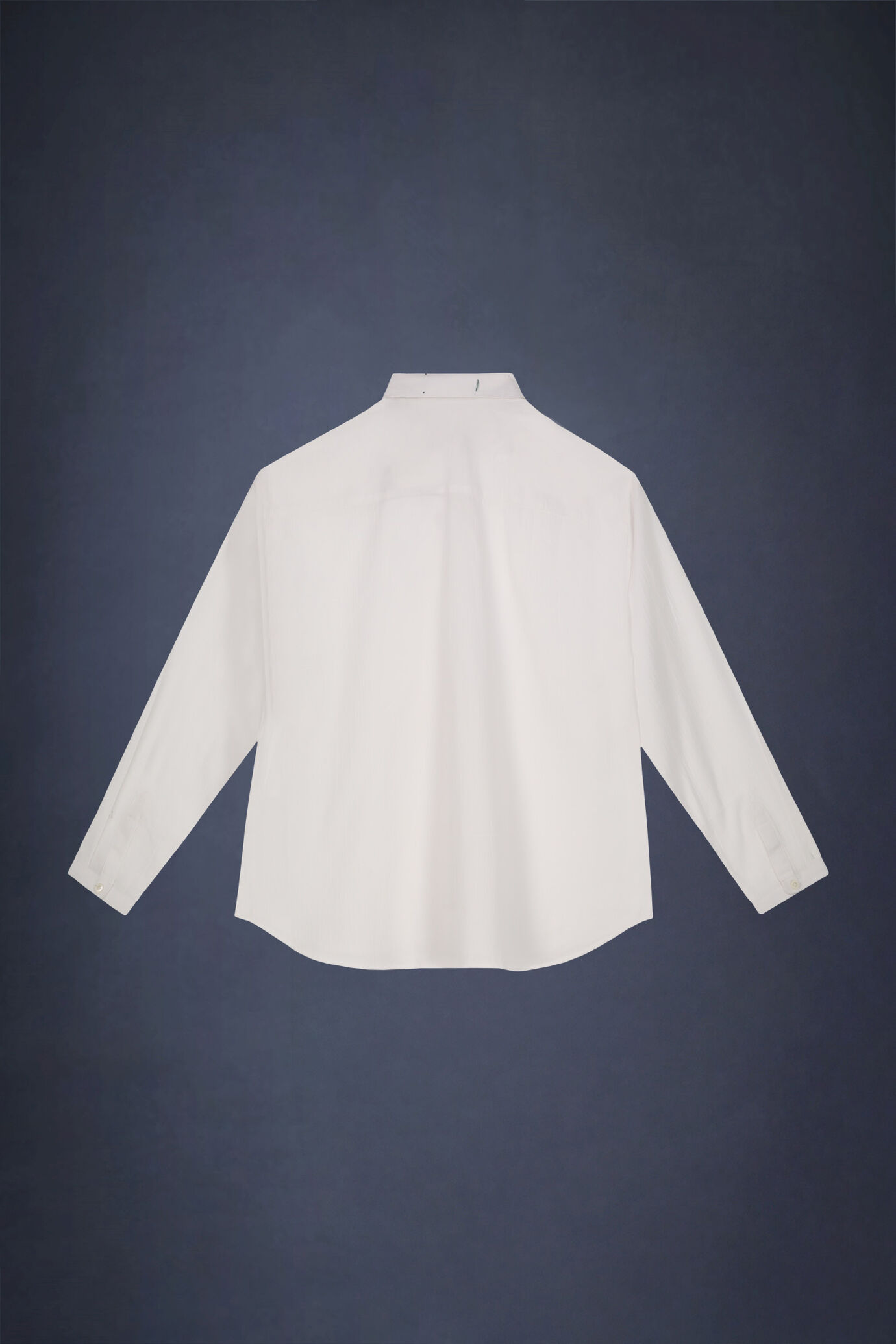 Women's boxy shirt French collar pure cotton with creased effect image number 6
