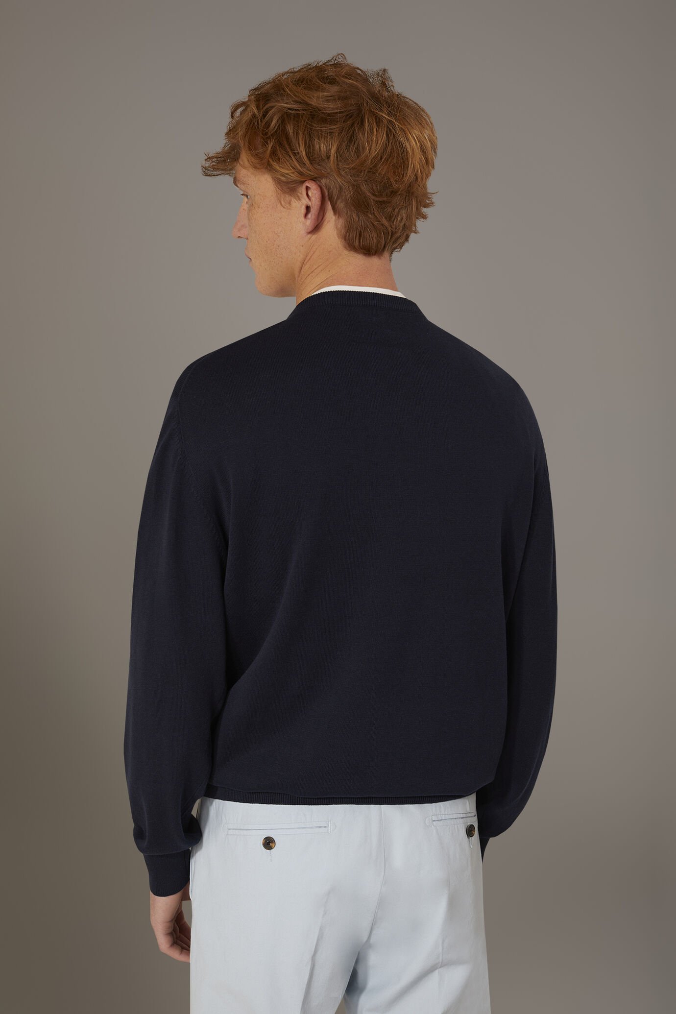 Maglia girocollo 100% cotone image number 3