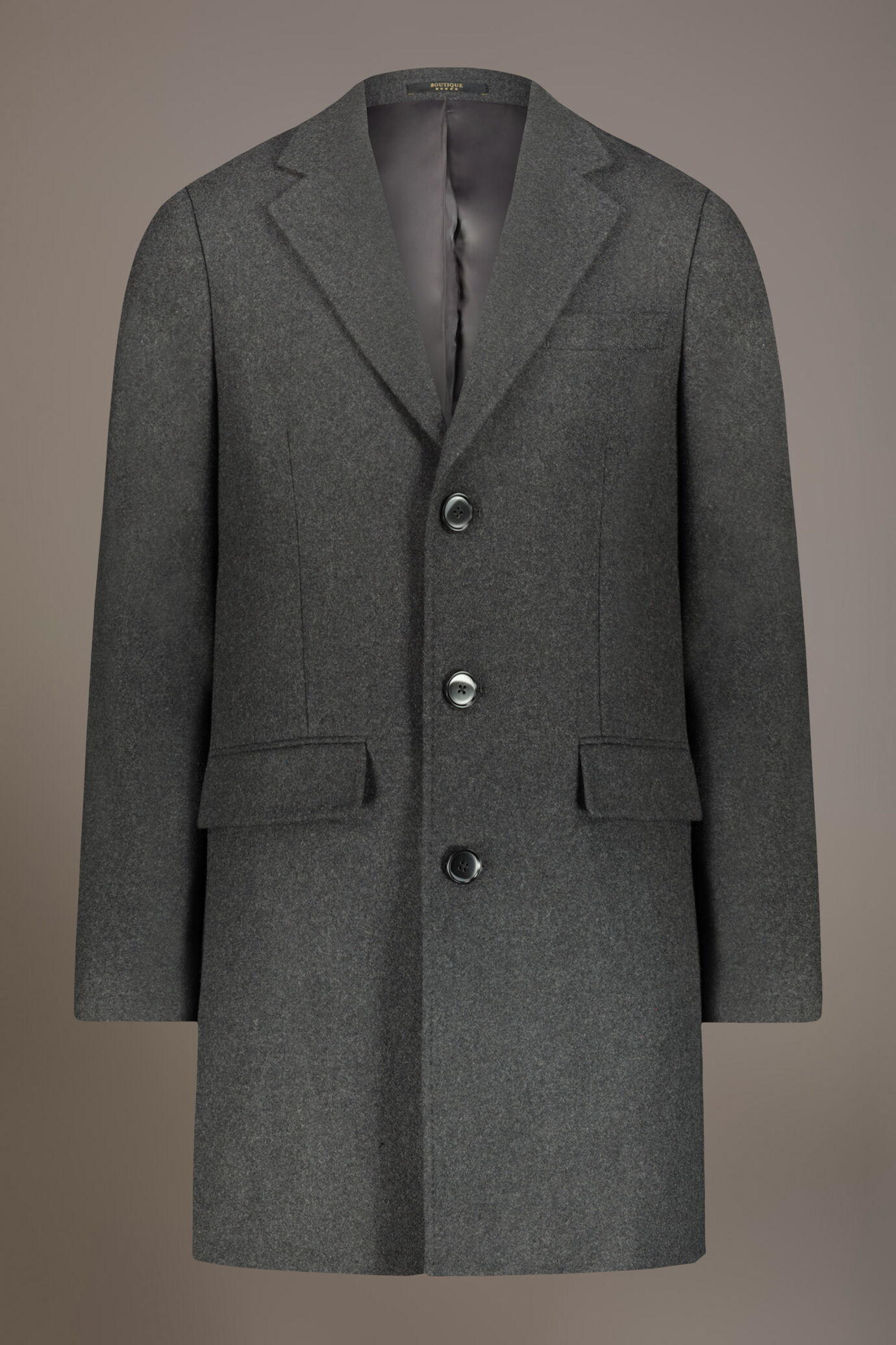 Cappotto classico monopetto misto lana image number 5