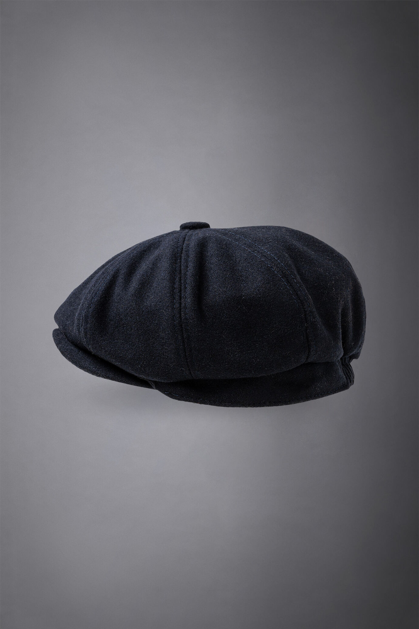 Men's boiled wool flat cap image number 1