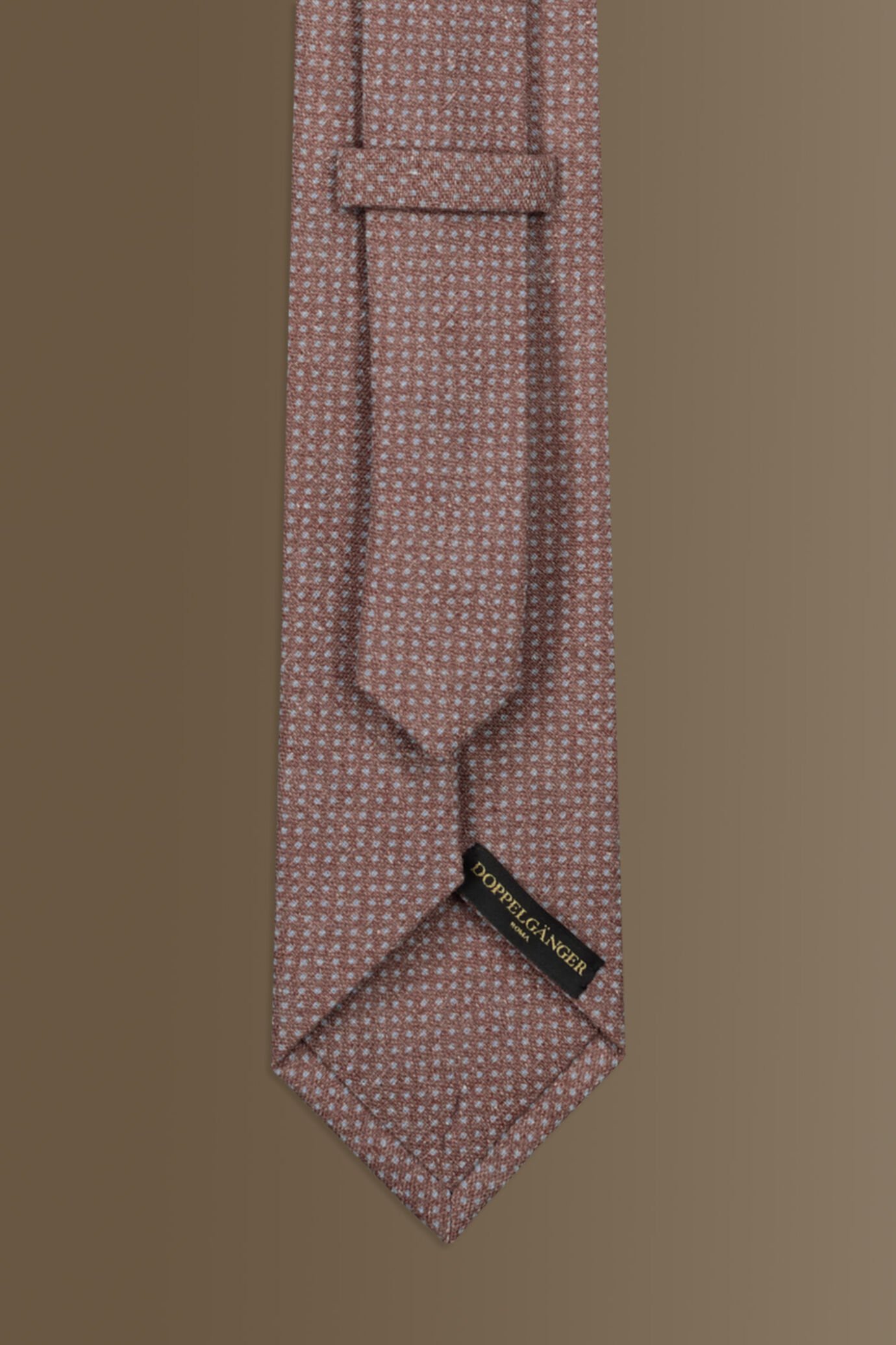 Linen blend tie fancy design image number 1