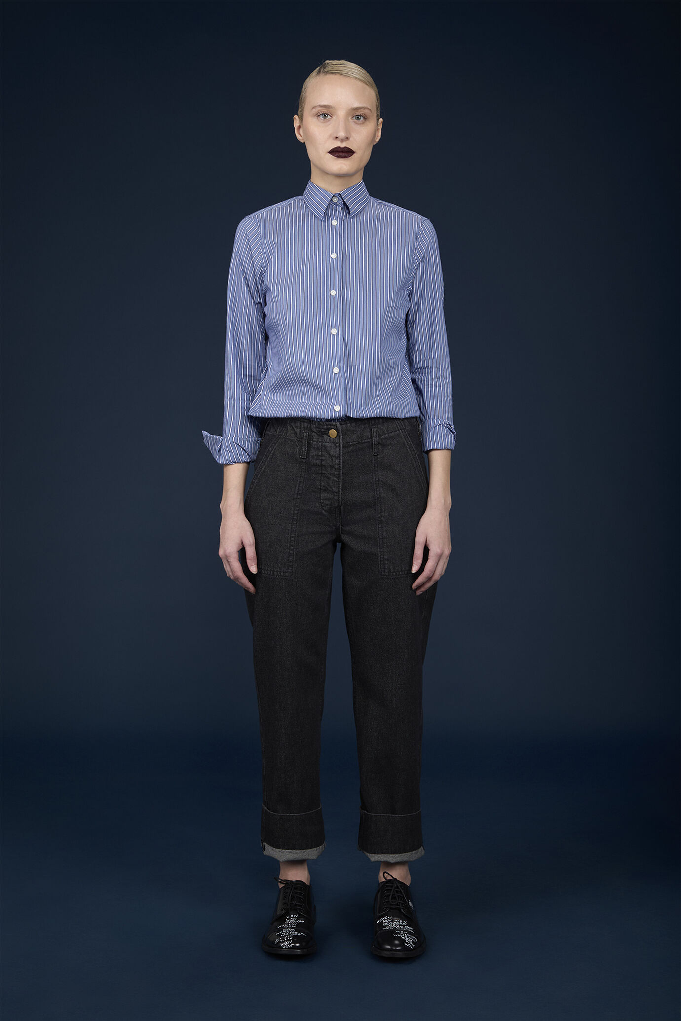 Pantalone donna in denim twill comfort fit